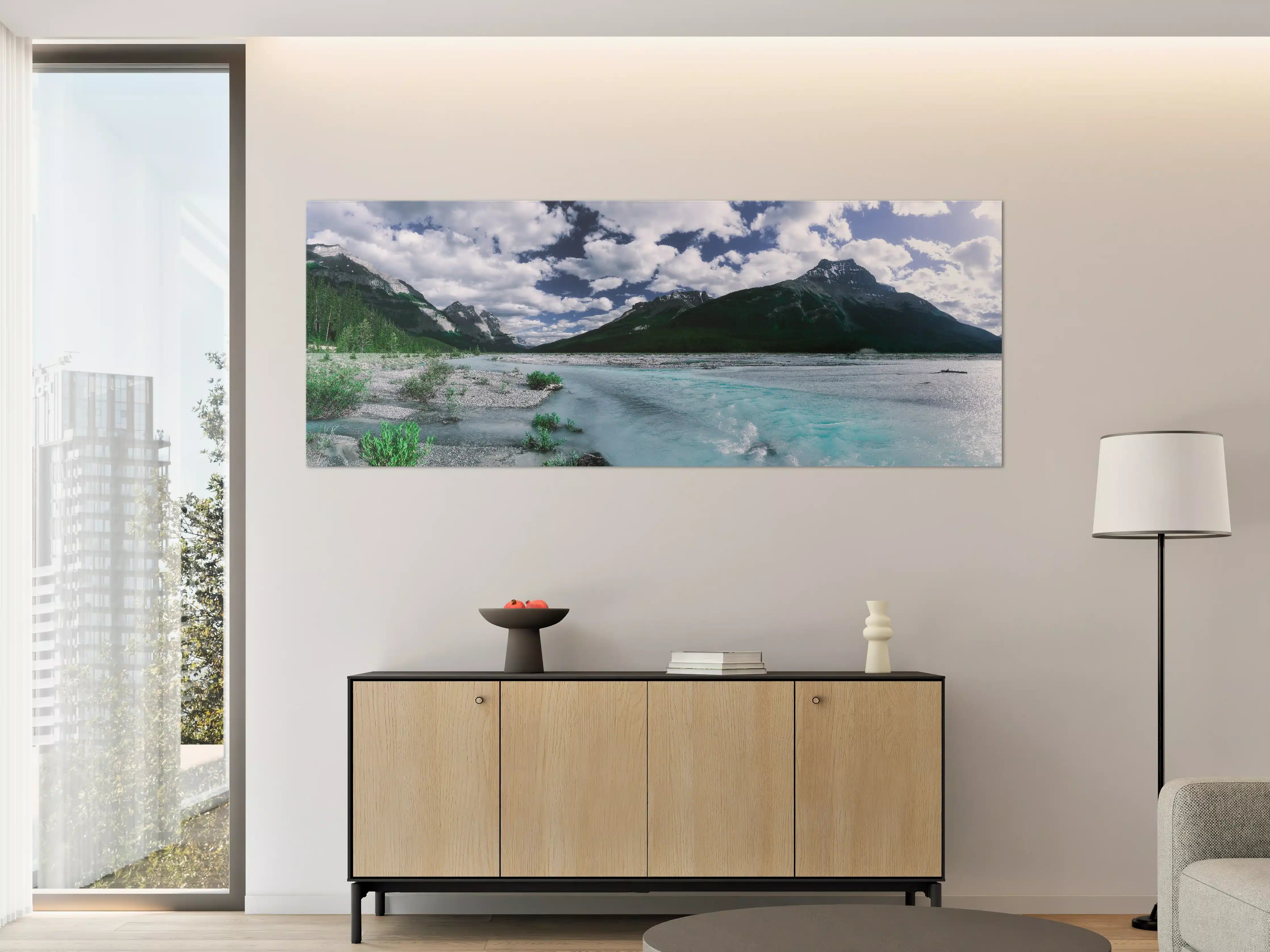 Große Wandbilder - Dramatische Landschaft entlang des Icefields Parkway