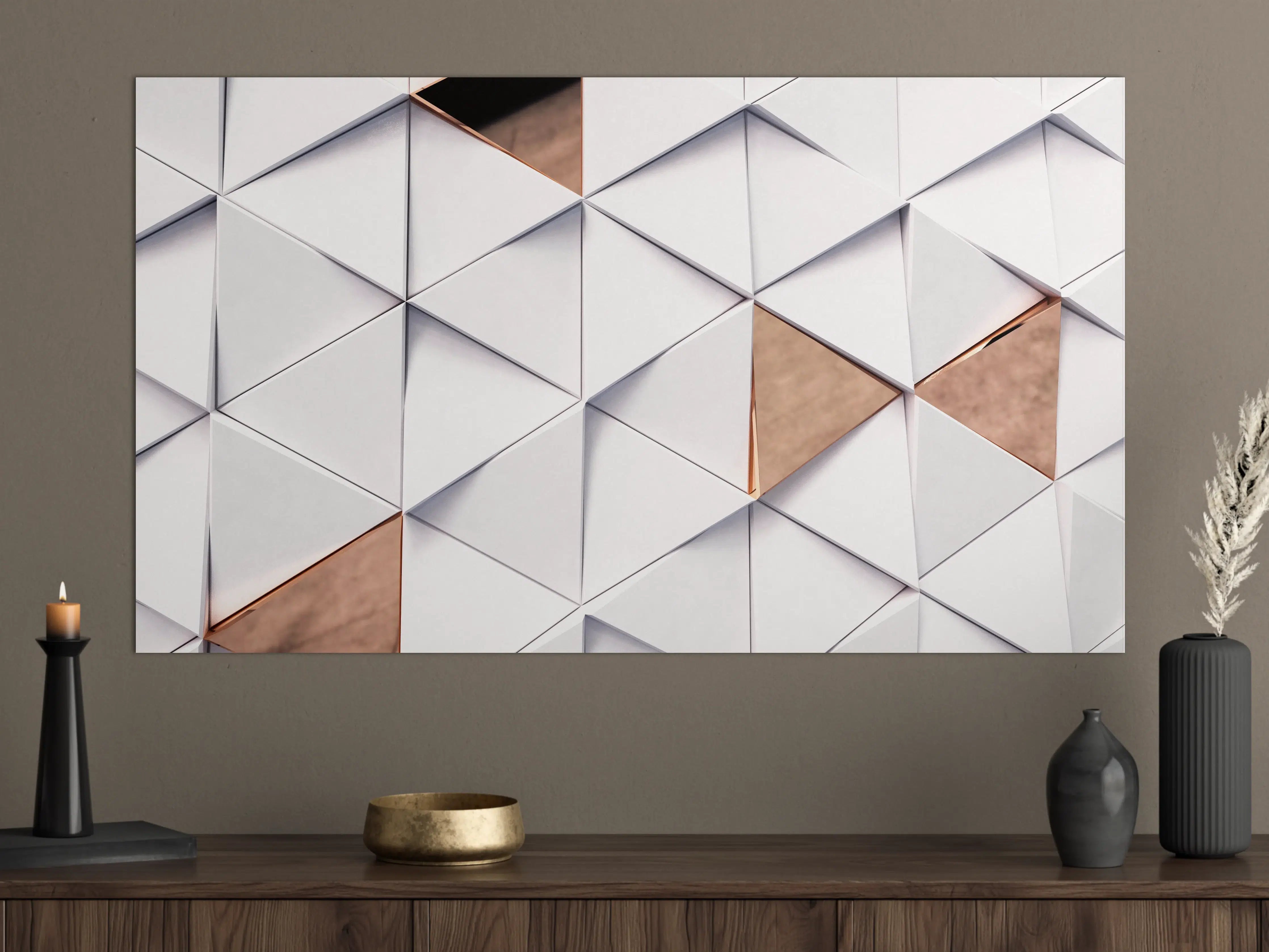 Große Wandbilder - Dreieckiger Luxus Hintergrund