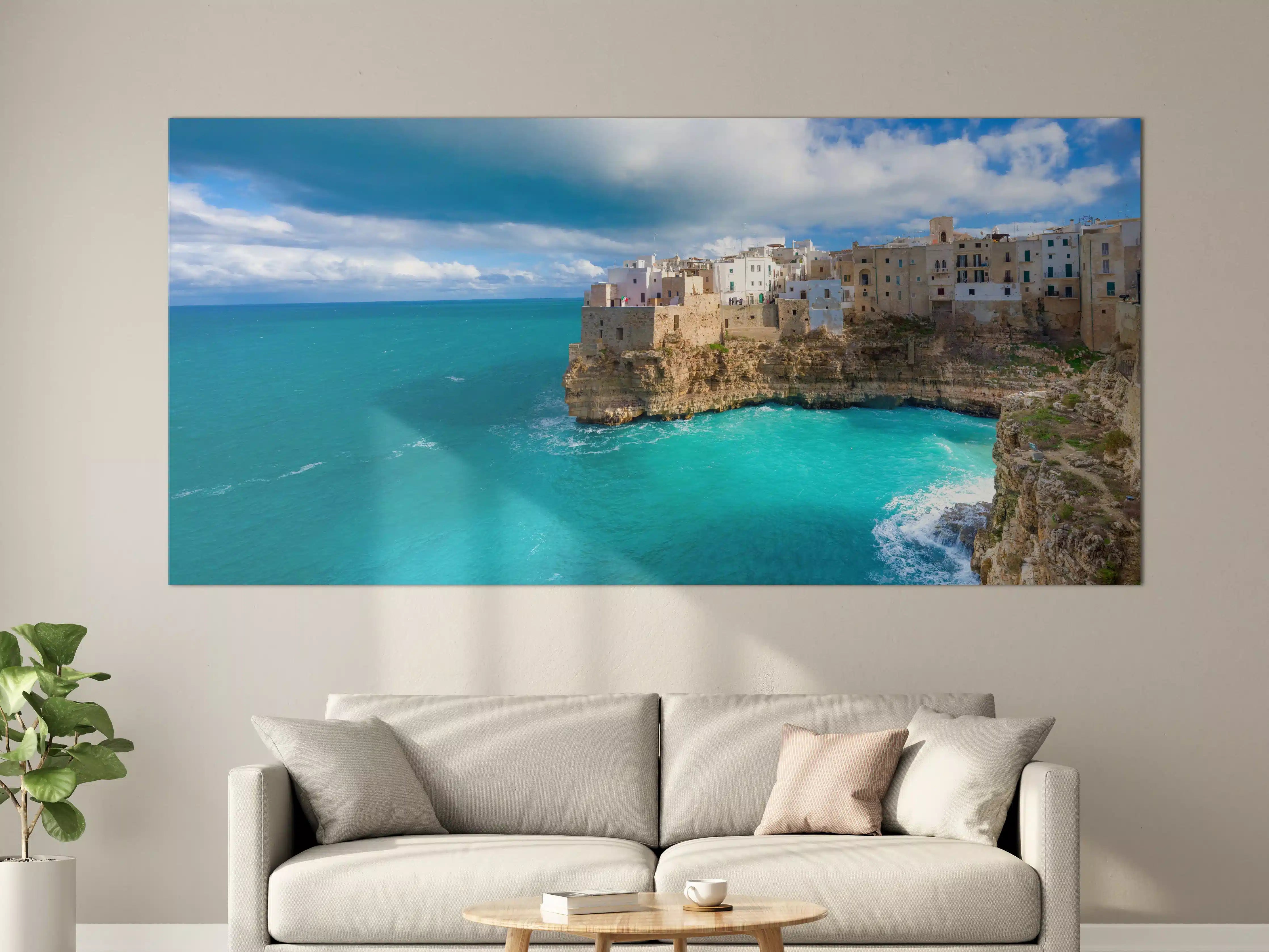 Große Wandbilder - Drohnensicht - Polignano