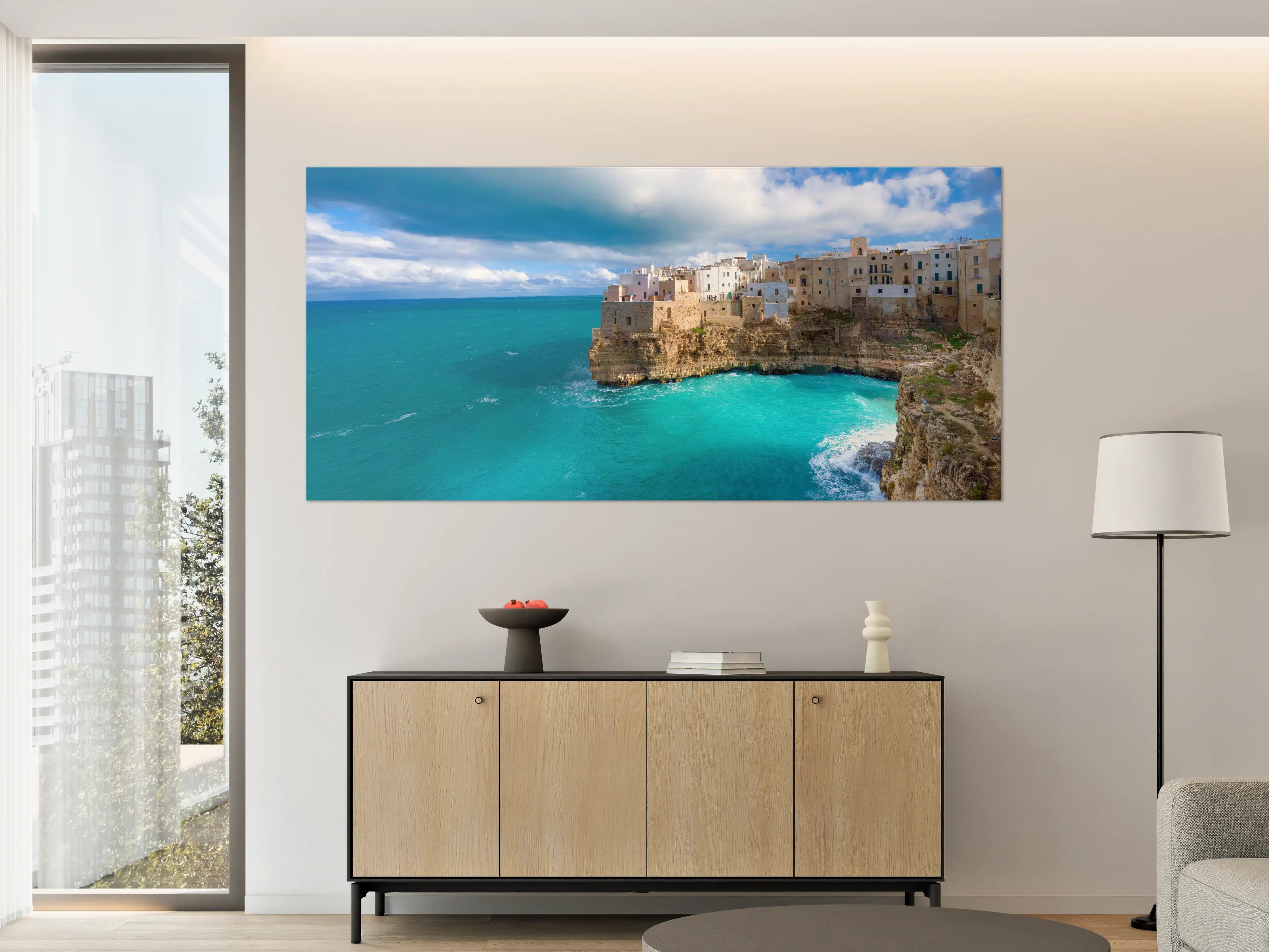 Große Wandbilder - Drohnensicht - Polignano