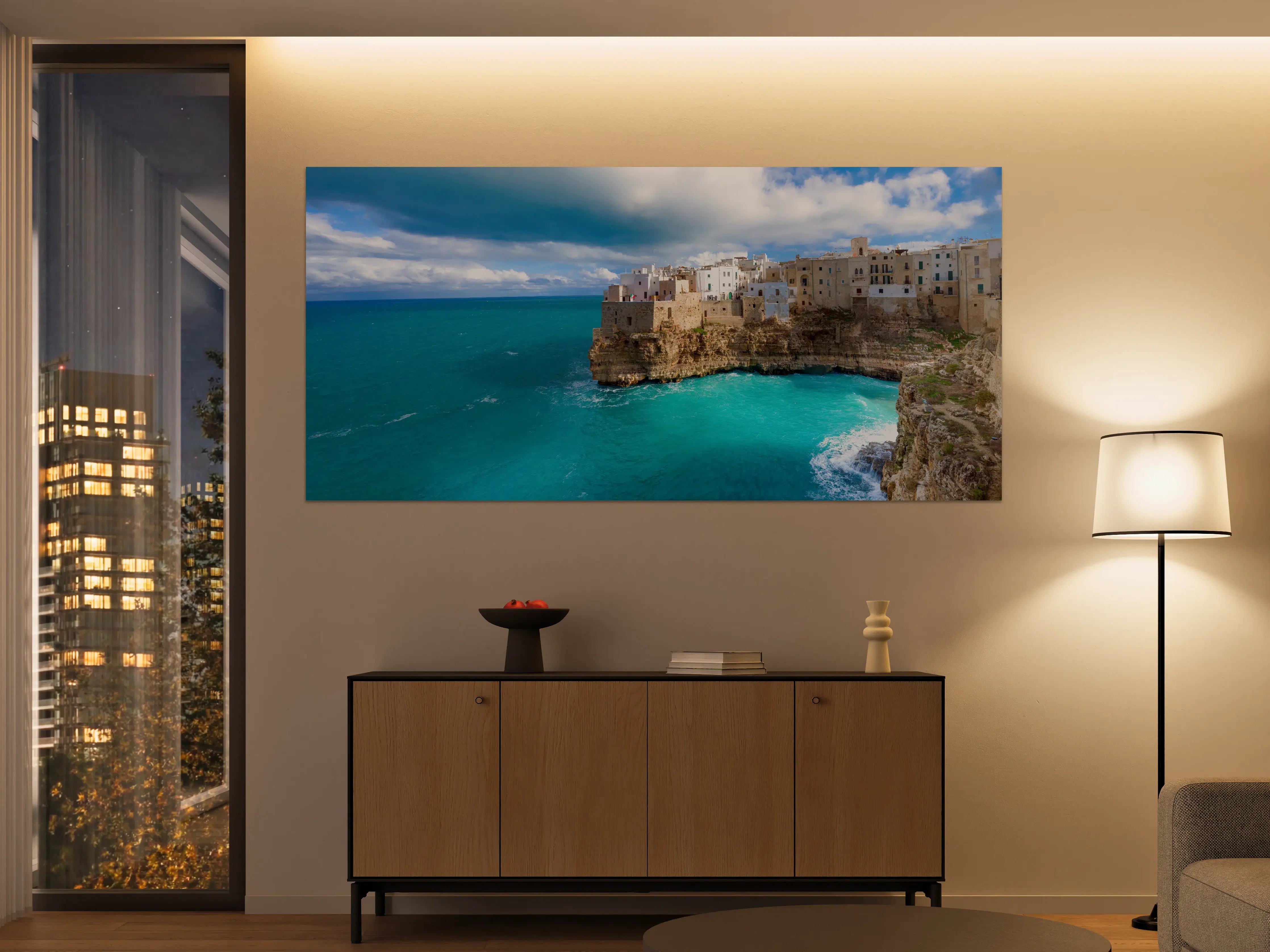 Große Wandbilder - Drohnensicht - Polignano