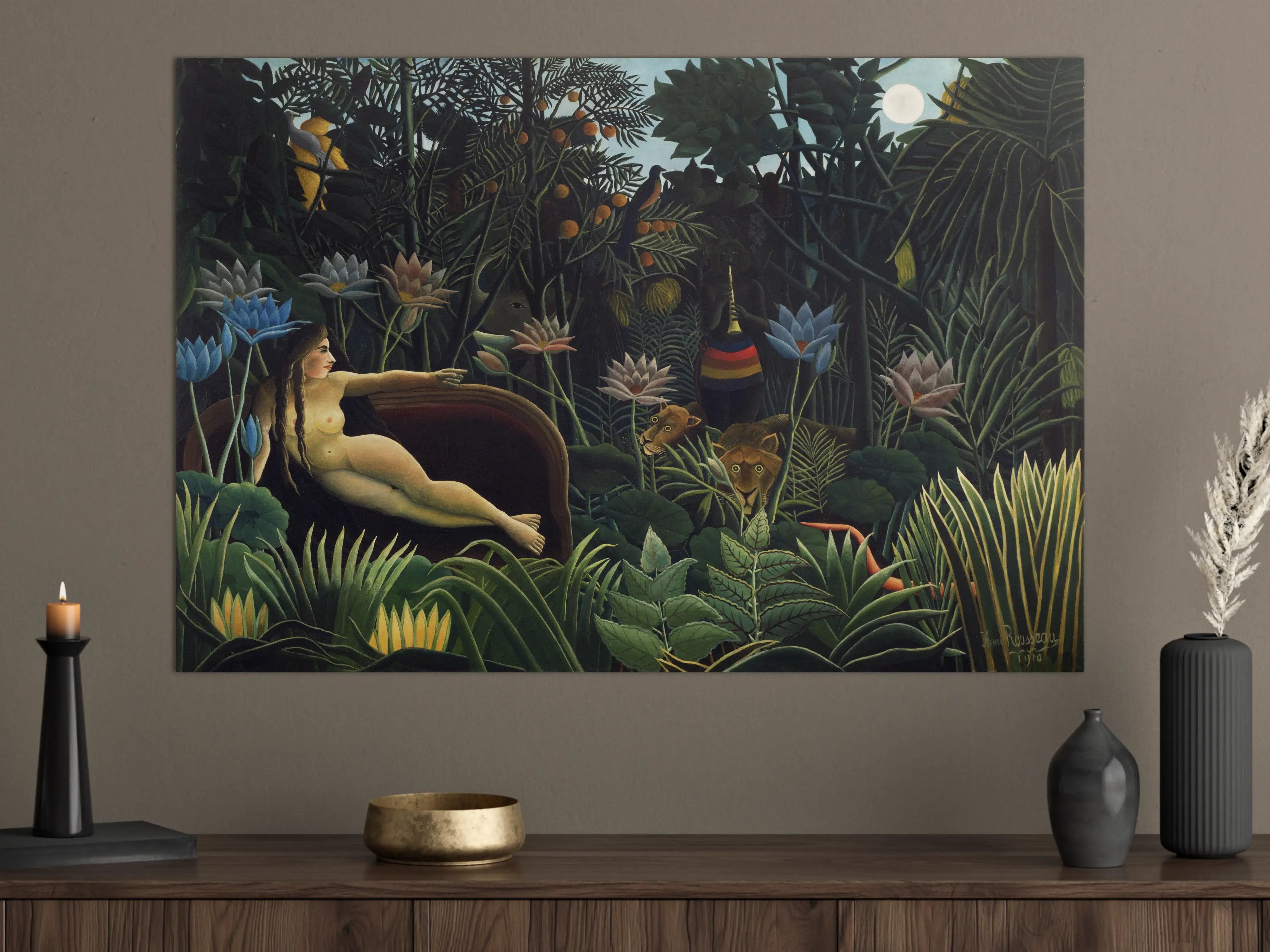 Große Wandbilder - Dschungel-Panorama mit exotischer Flora und Fauna
