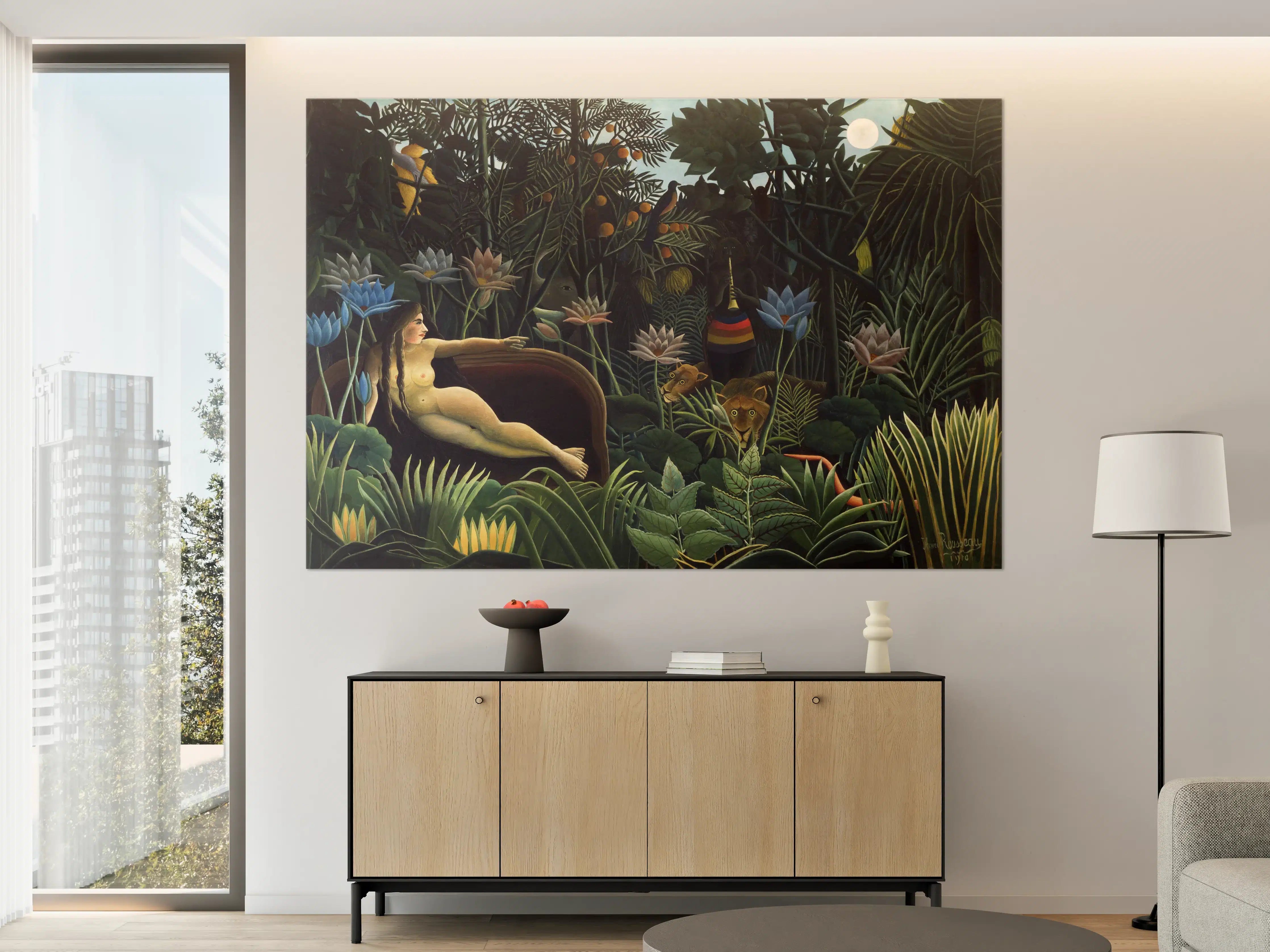 Große Wandbilder - Dschungel-Panorama mit exotischer Flora und Fauna