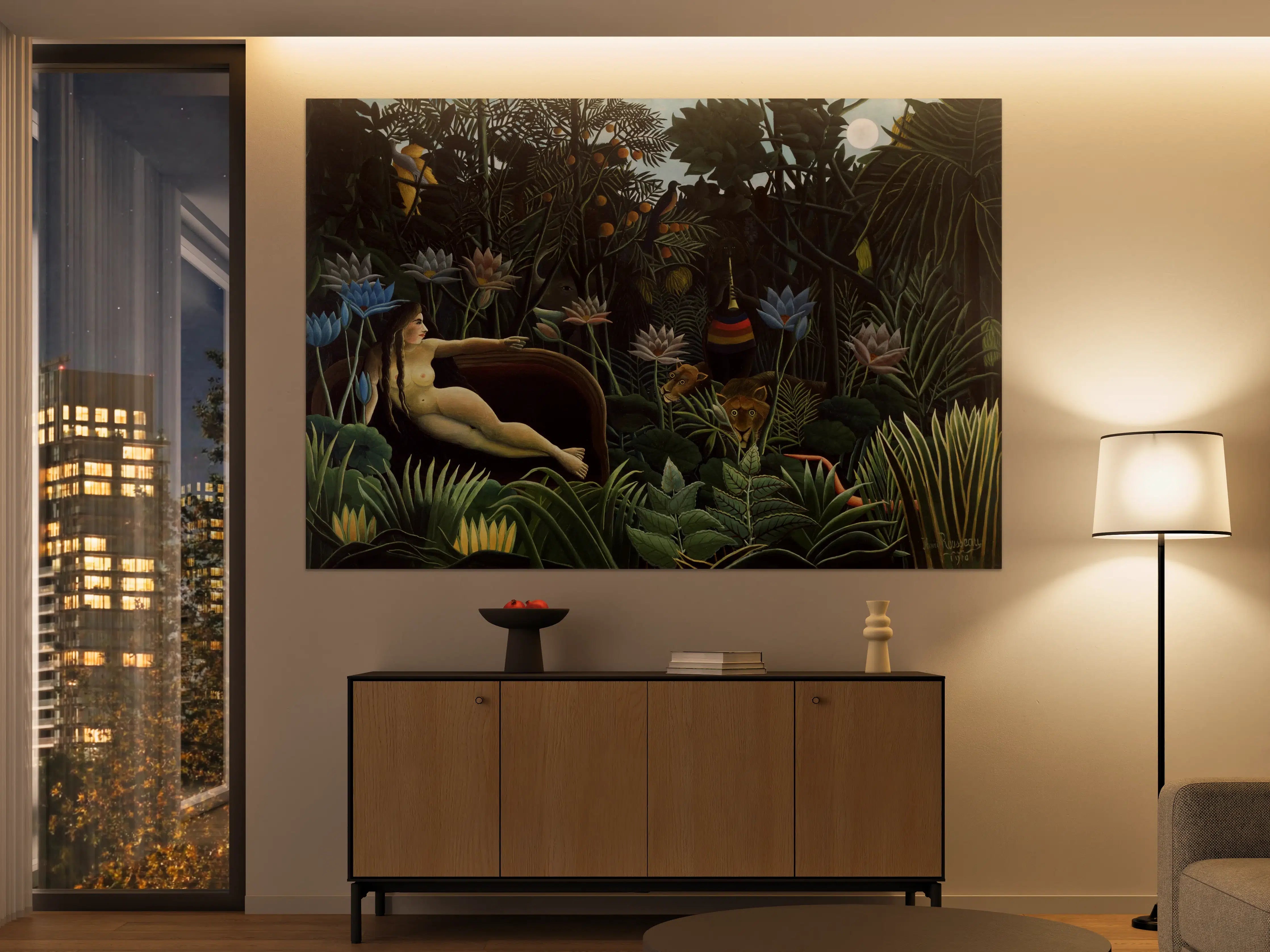 Große Wandbilder - Dschungel-Panorama mit exotischer Flora und Fauna