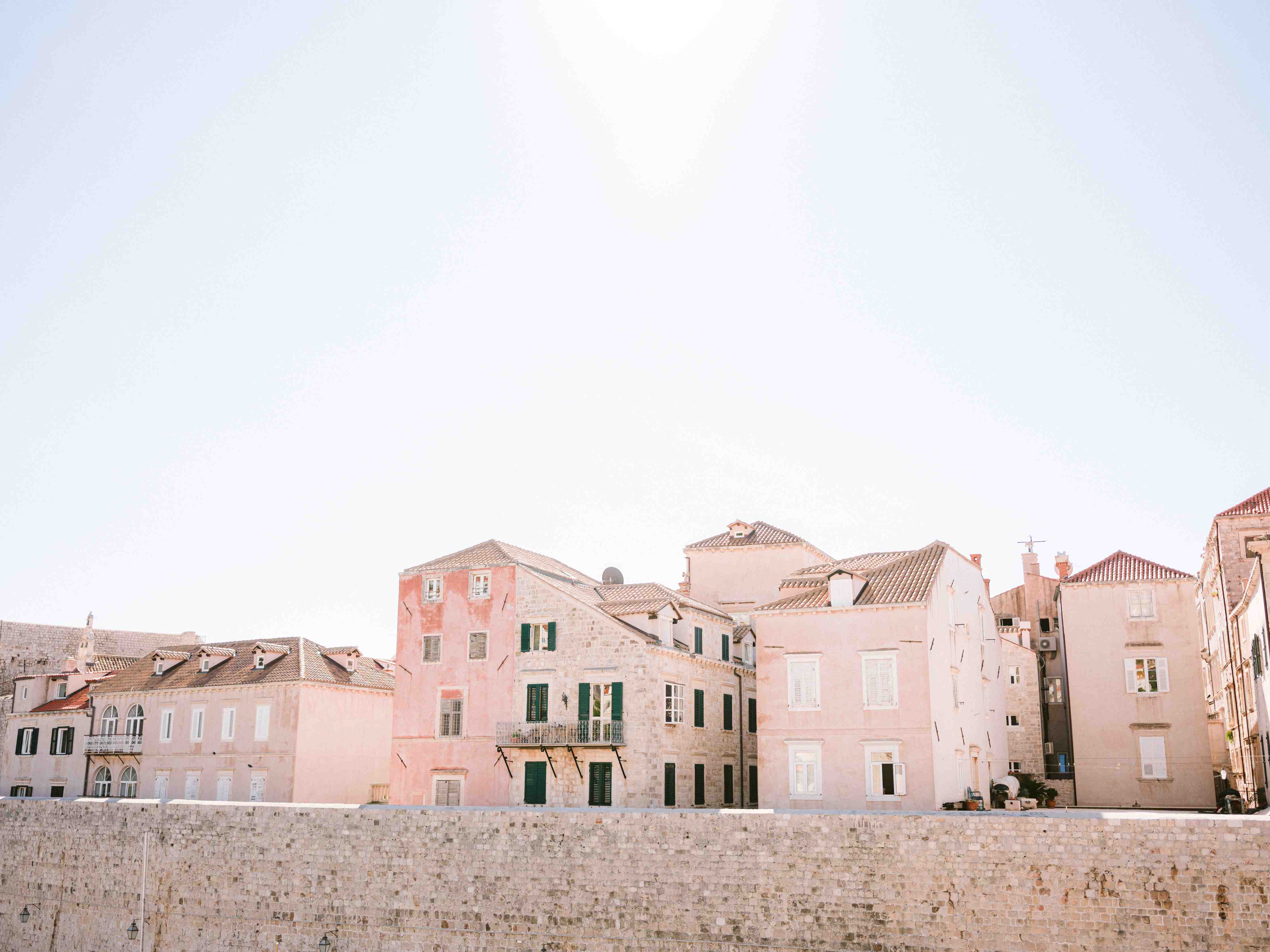 Große Wandbilder-Dubrovnik Altstadt Pastellfarben