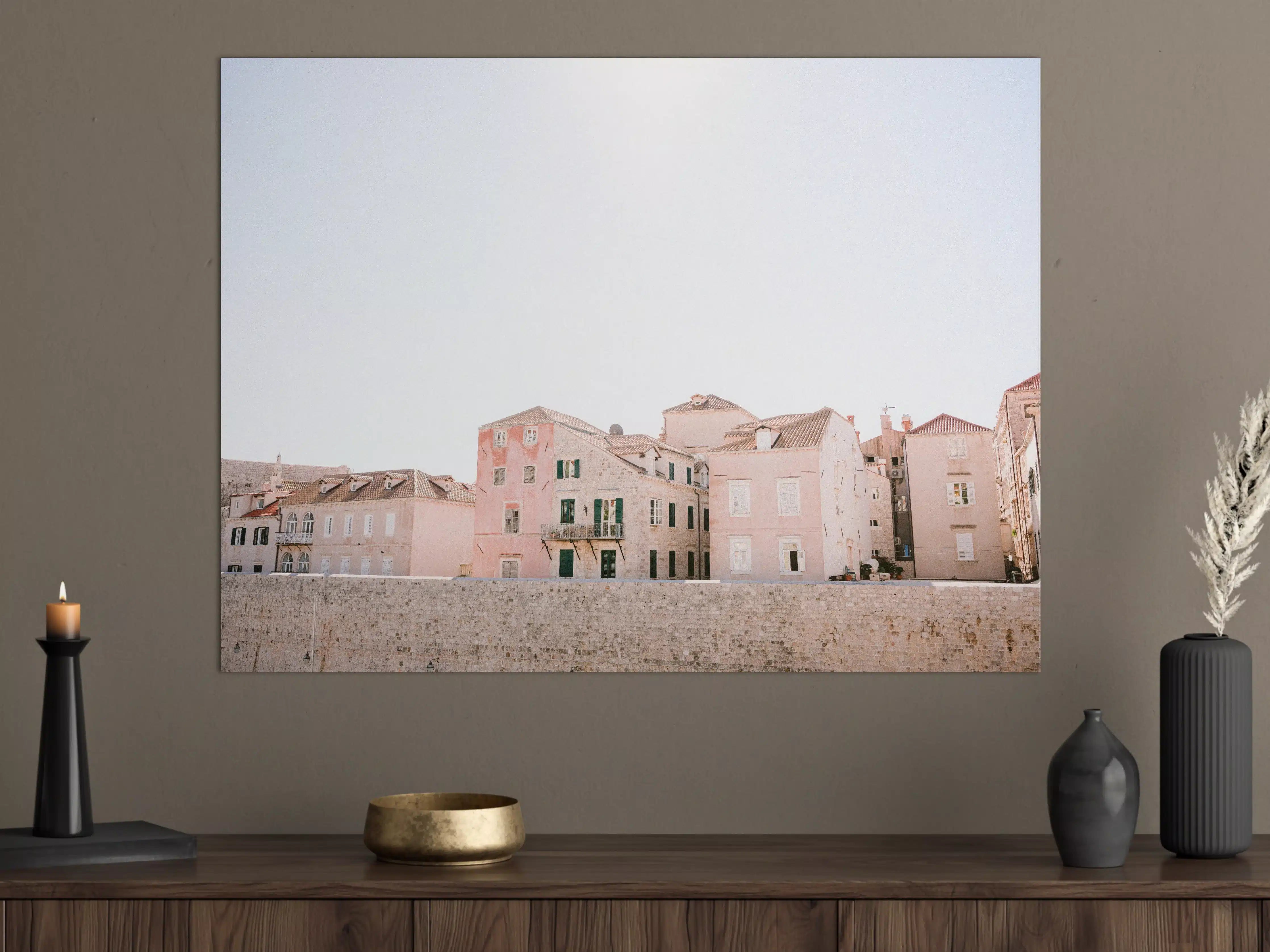 Große Wandbilder - Dubrovnik Altstadt Pastellfarben