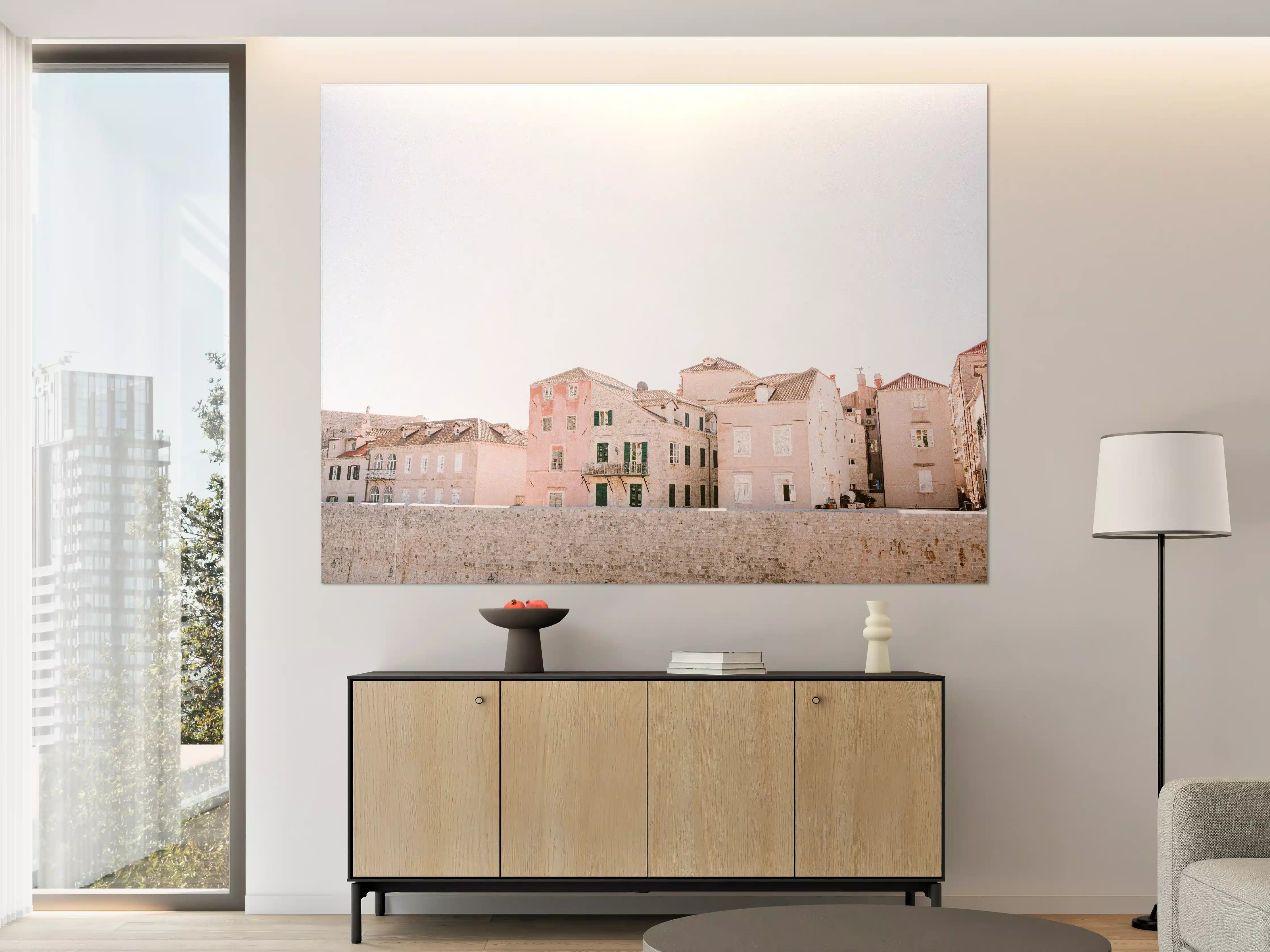 Große Wandbilder - Dubrovnik Altstadt Pastellfarben