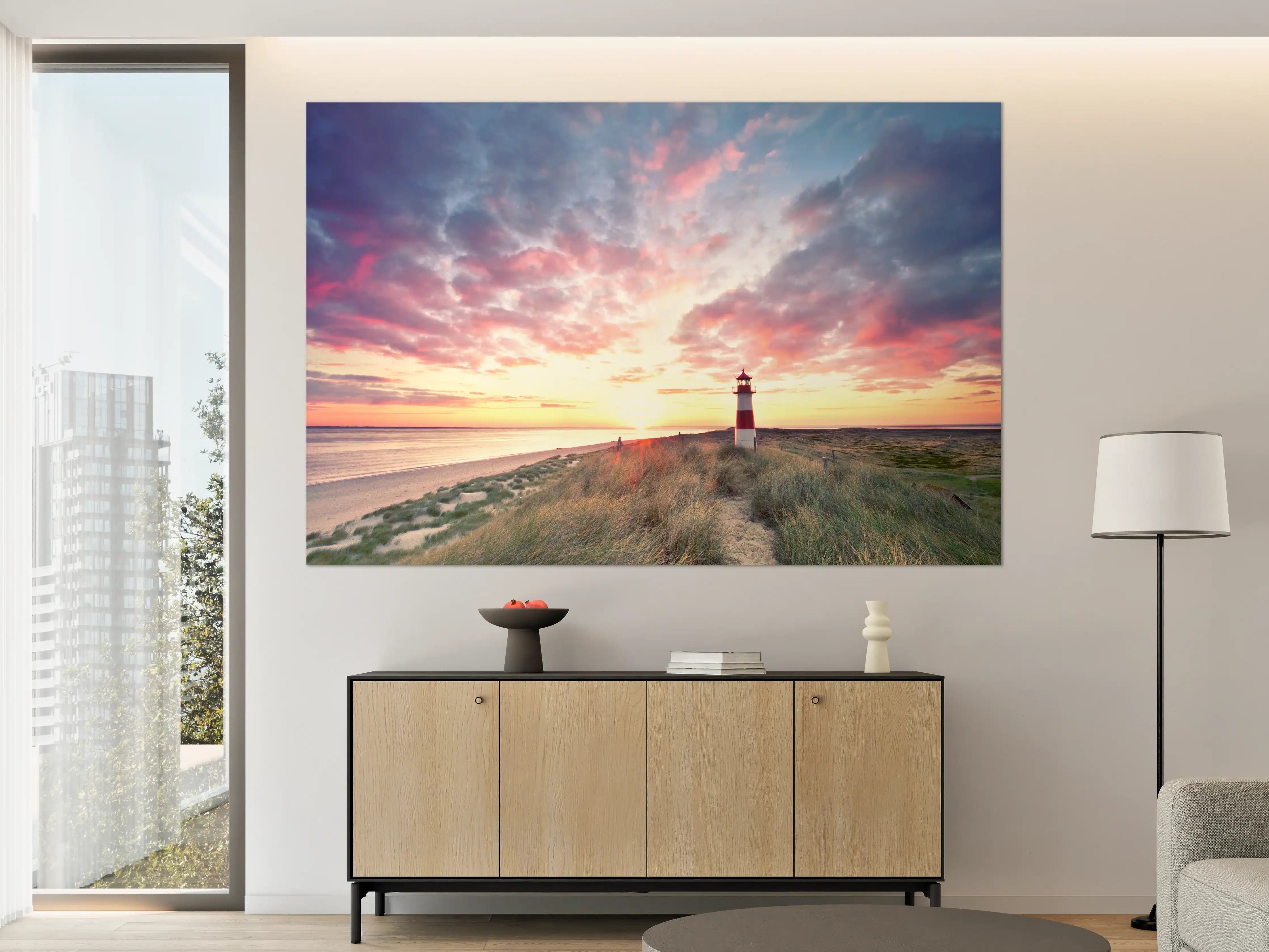 Große Wandbilder - Dünen am Leuchtturm - Sylt