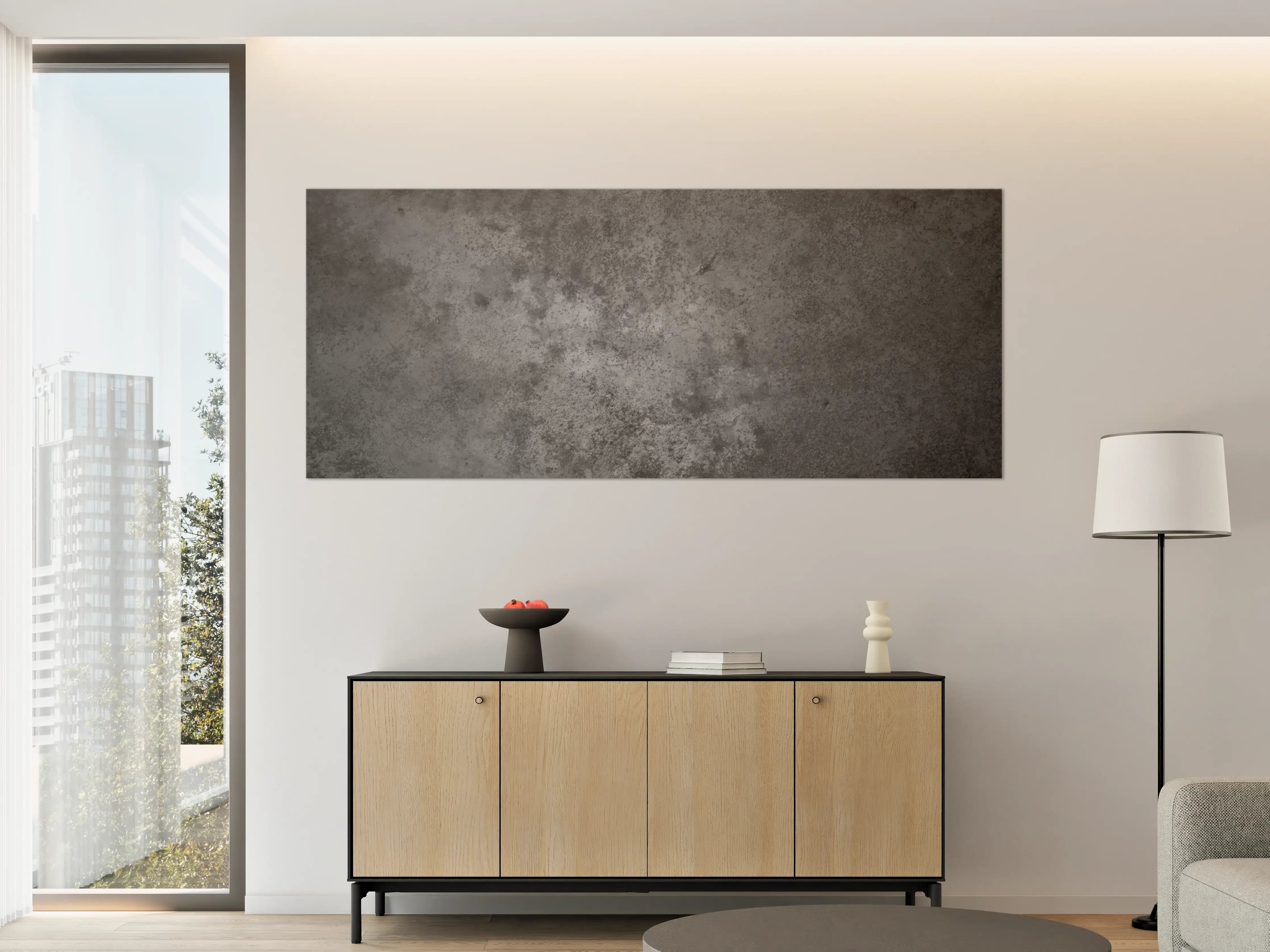 Große Wandbilder - Dunkle alte Zementwand