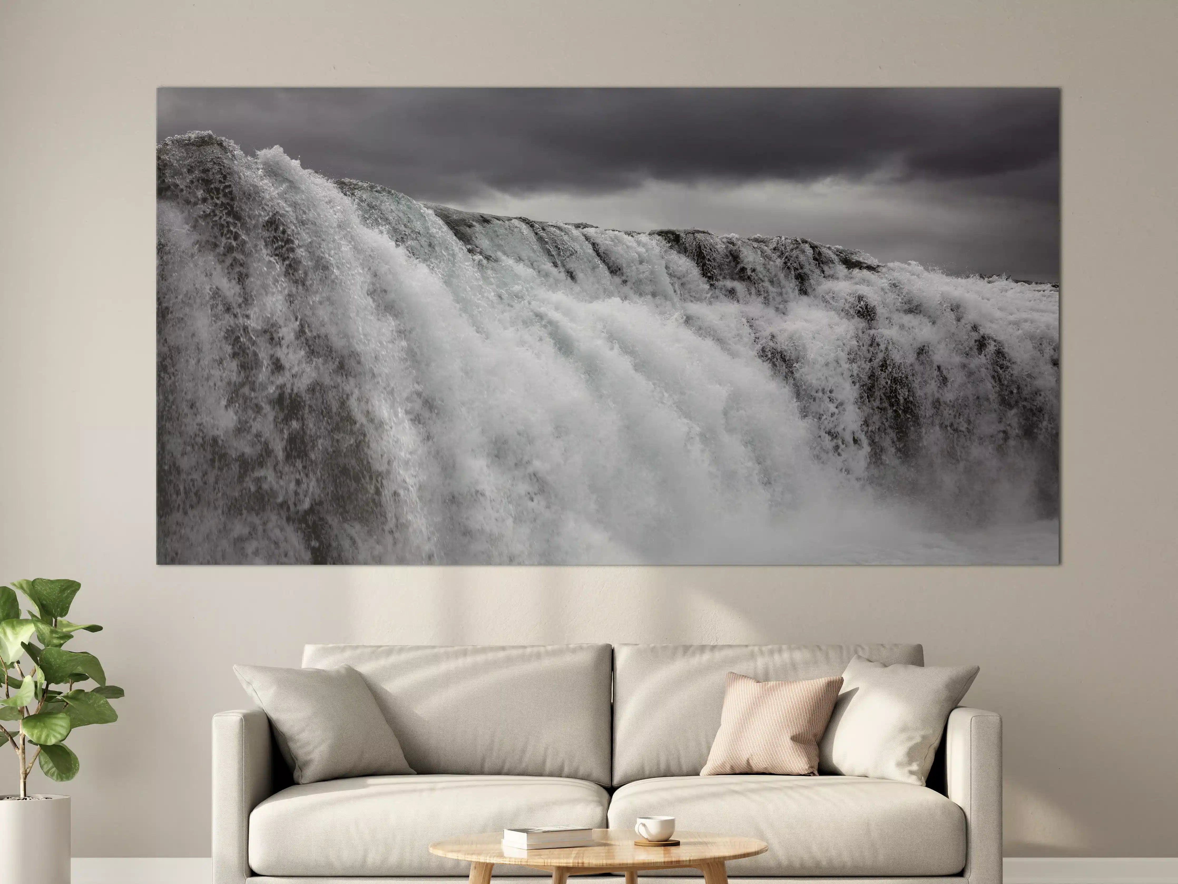 Große Wandbilder - Dunkler Wasserfall
