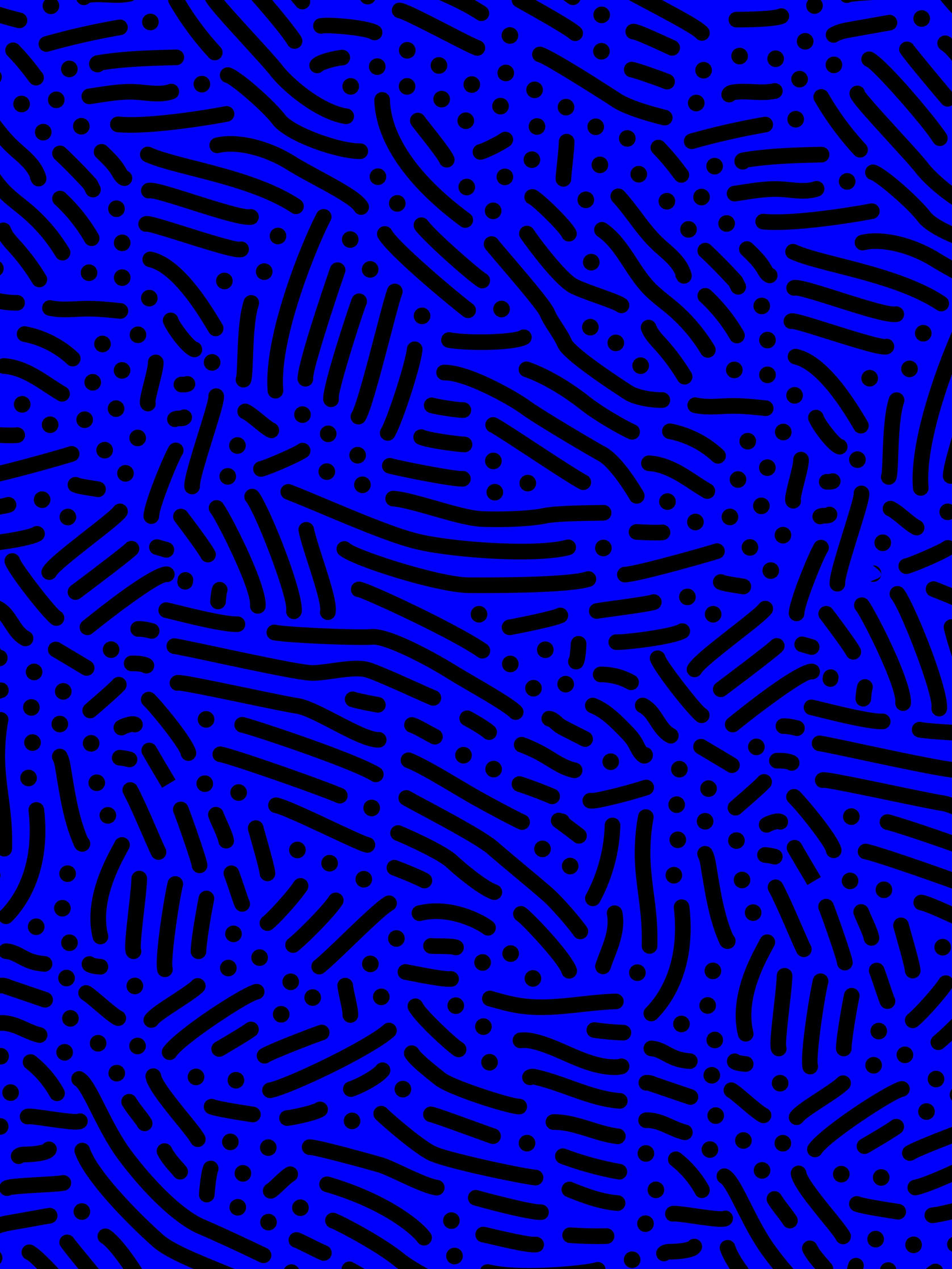 Große Wandbilder-Dynamisches Muster in Blau und Schwarz
