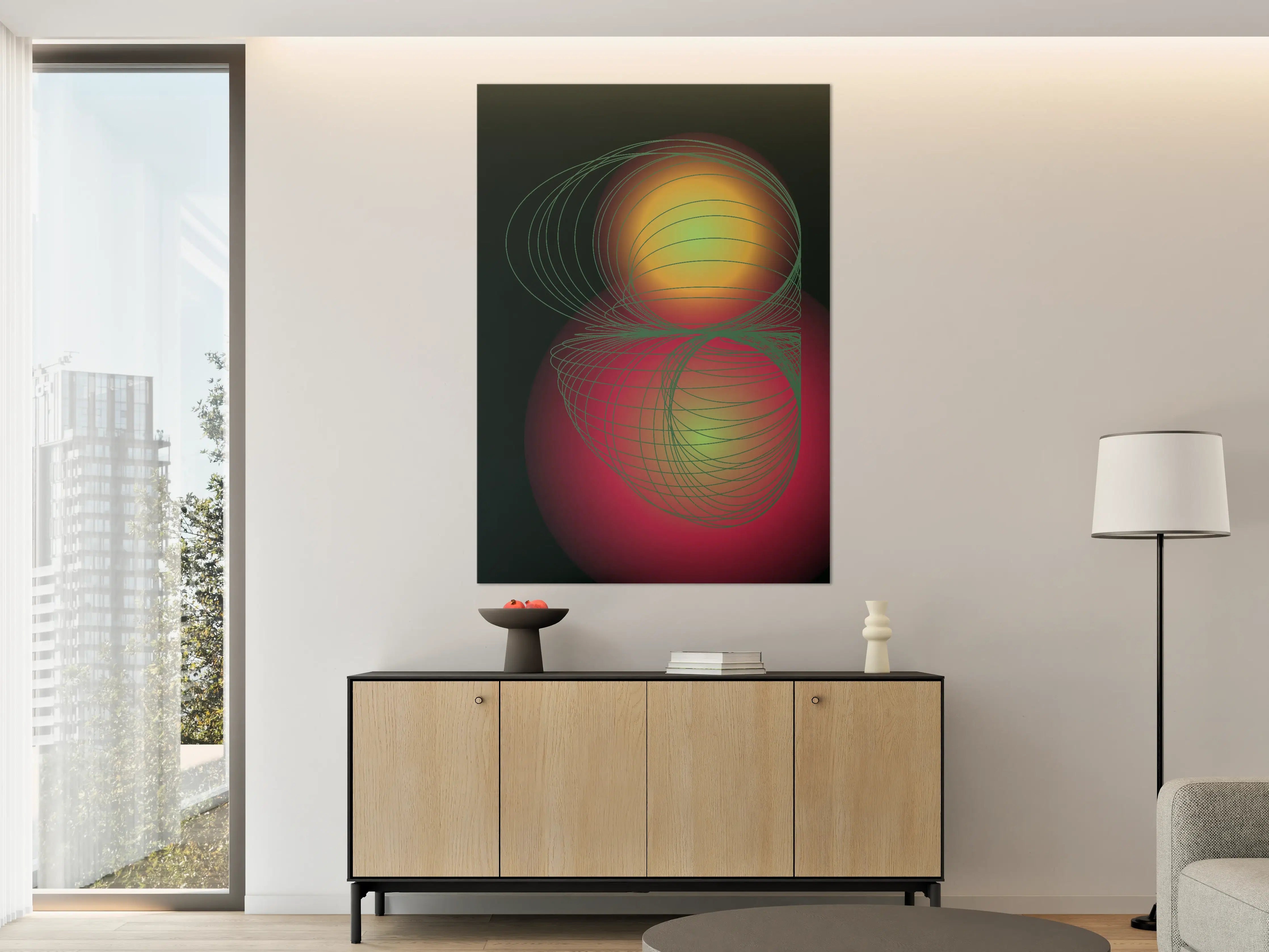 Große Wandbilder - Dynamisches abstraktes Kunstwerk