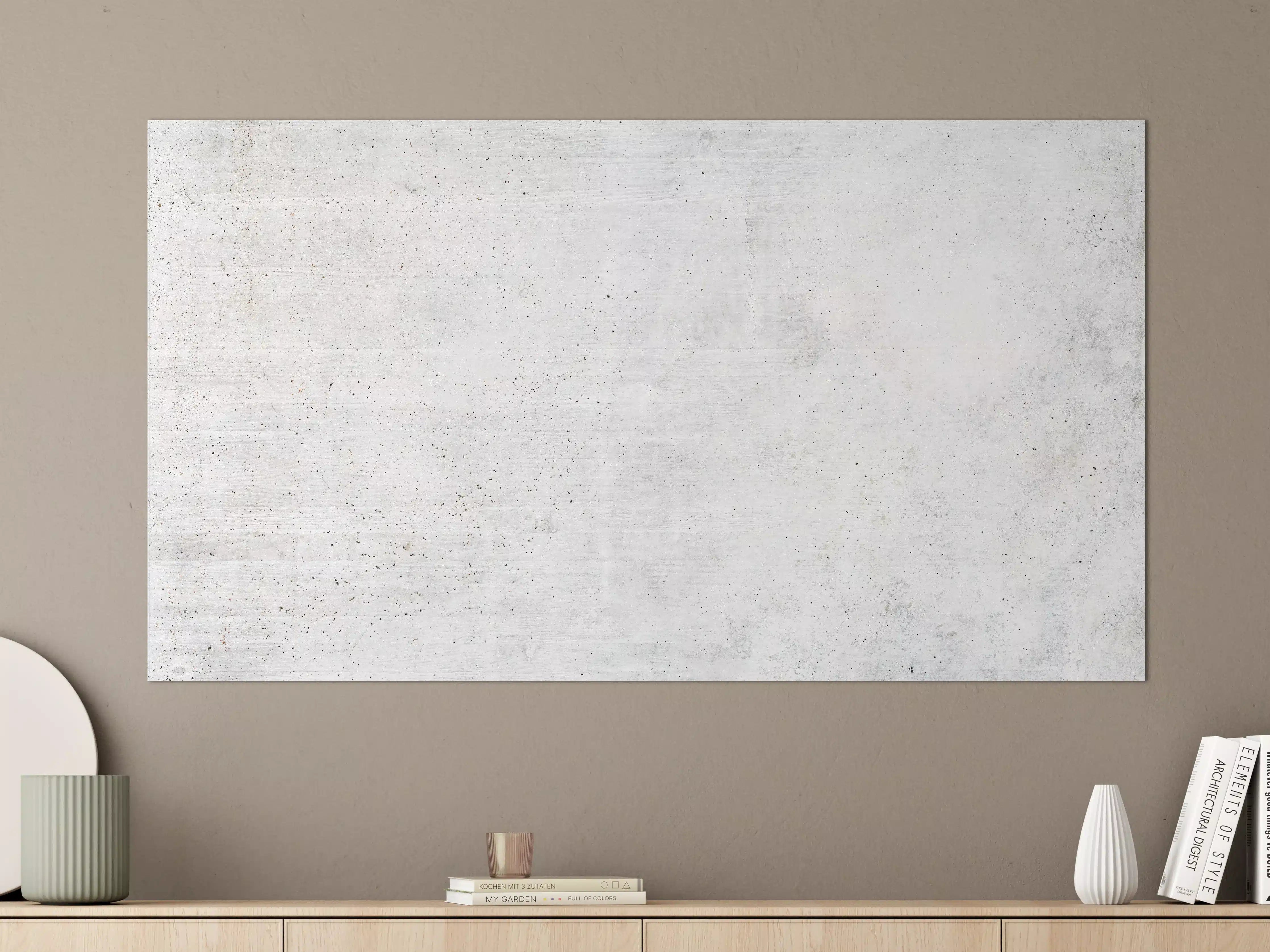 Große Wandbilder - Einfache Textur einer weißen Wand