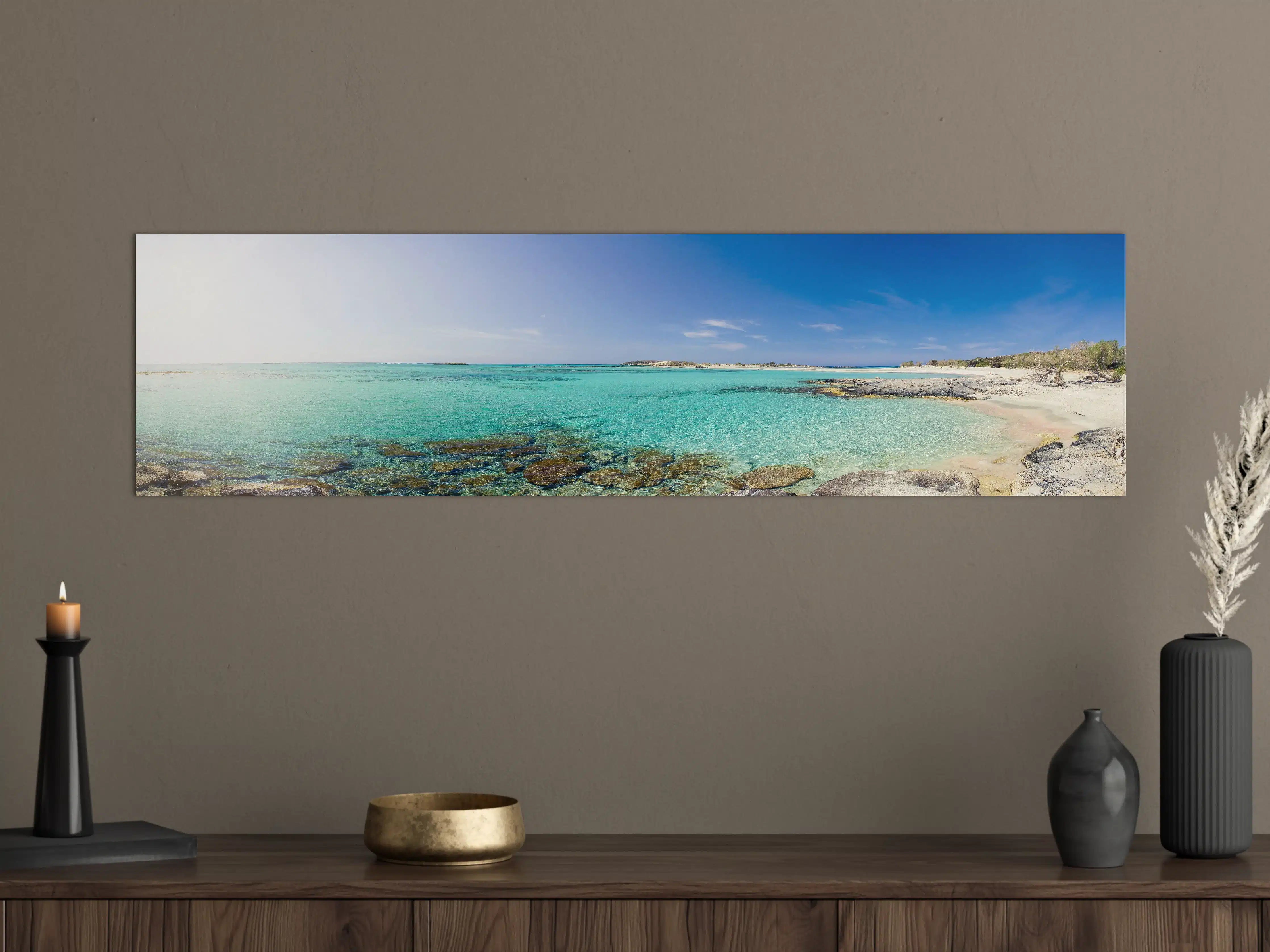Große Wandbilder - Elafonisi Strand Panorama