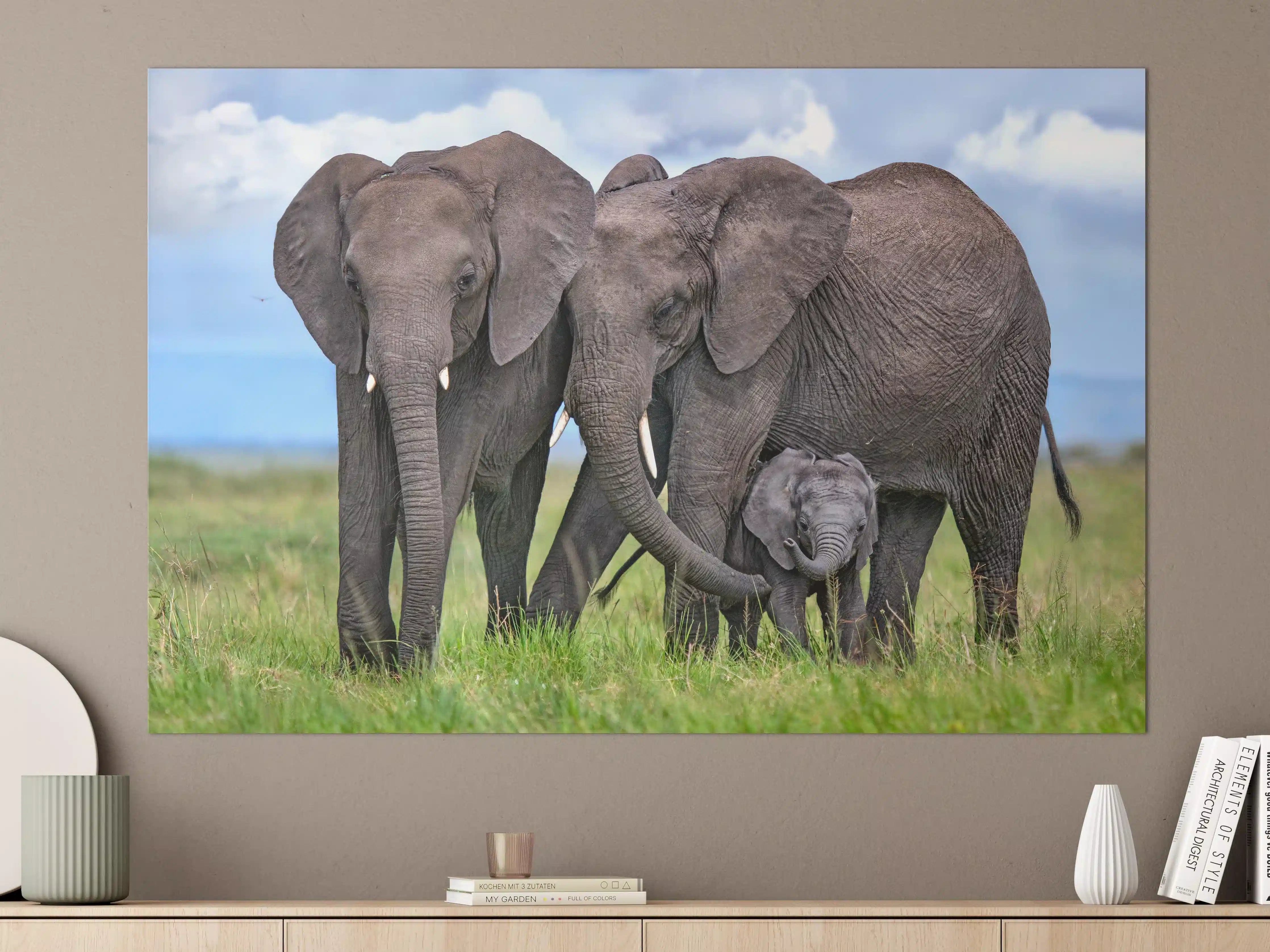 Große Wandbilder - Elefanten Familie - Afrika