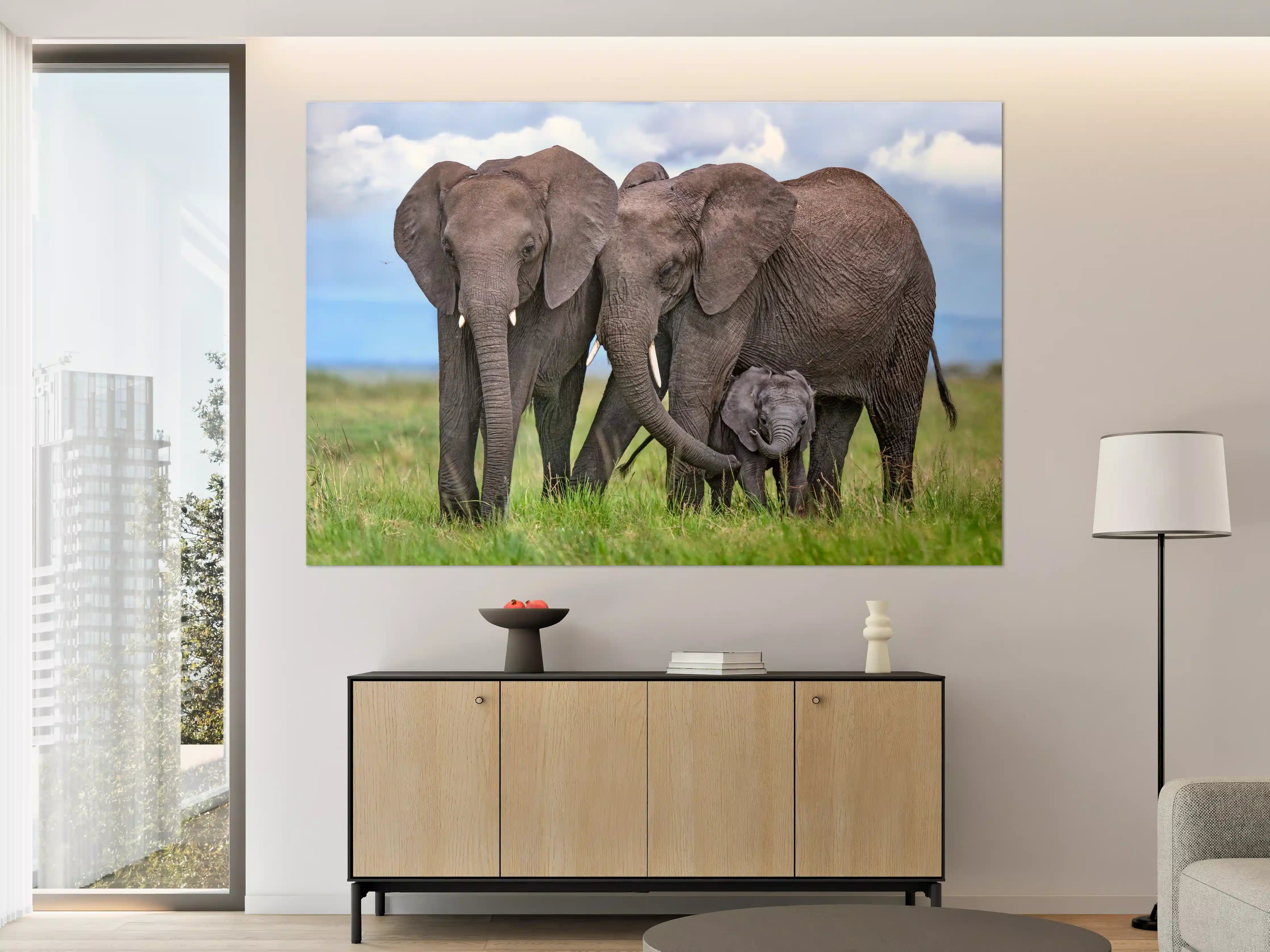 Große Wandbilder - Elefanten Familie - Afrika