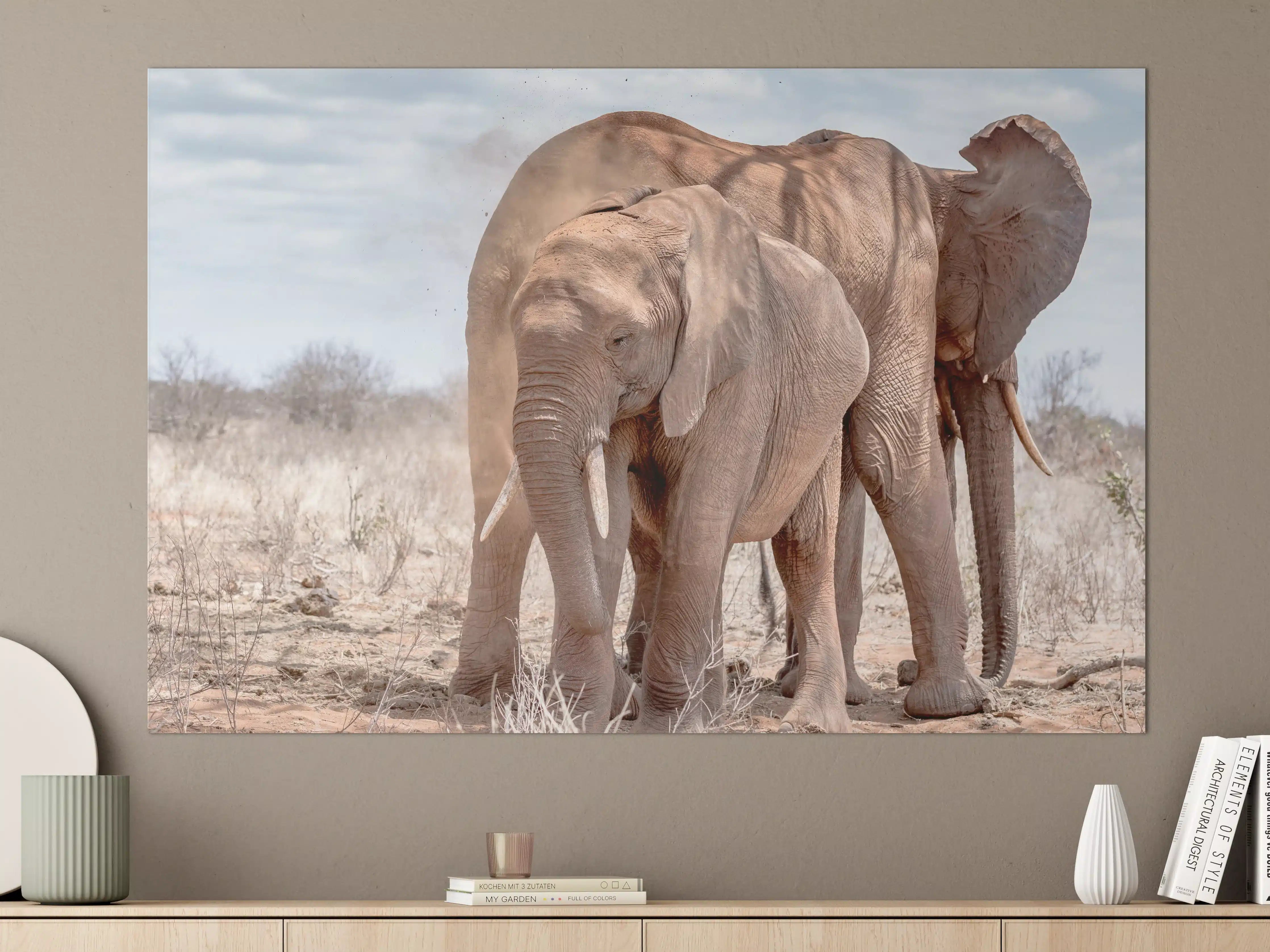 Große Wandbilder - Elefanten von Tsavo