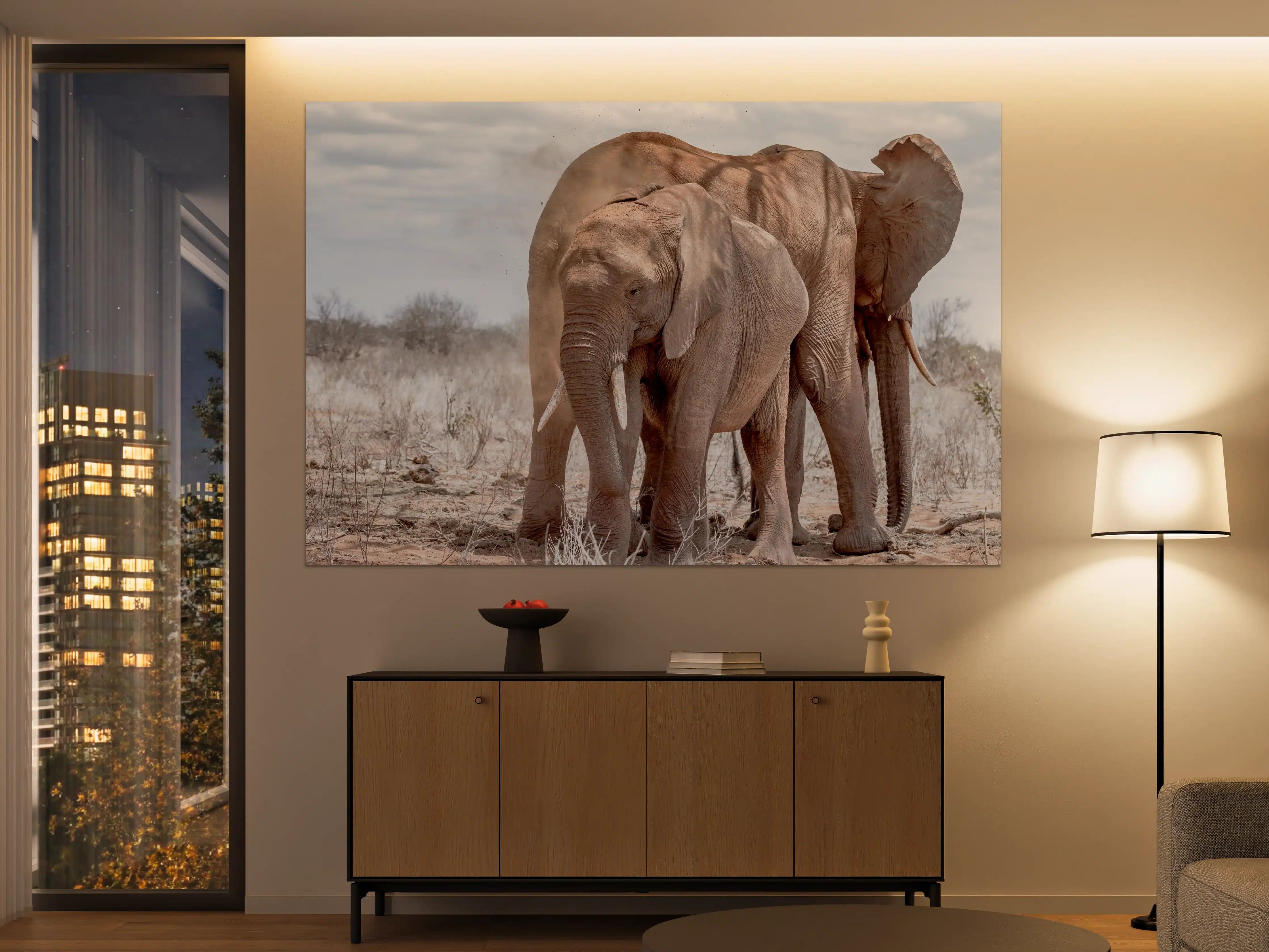 Große Wandbilder - Elefanten von Tsavo