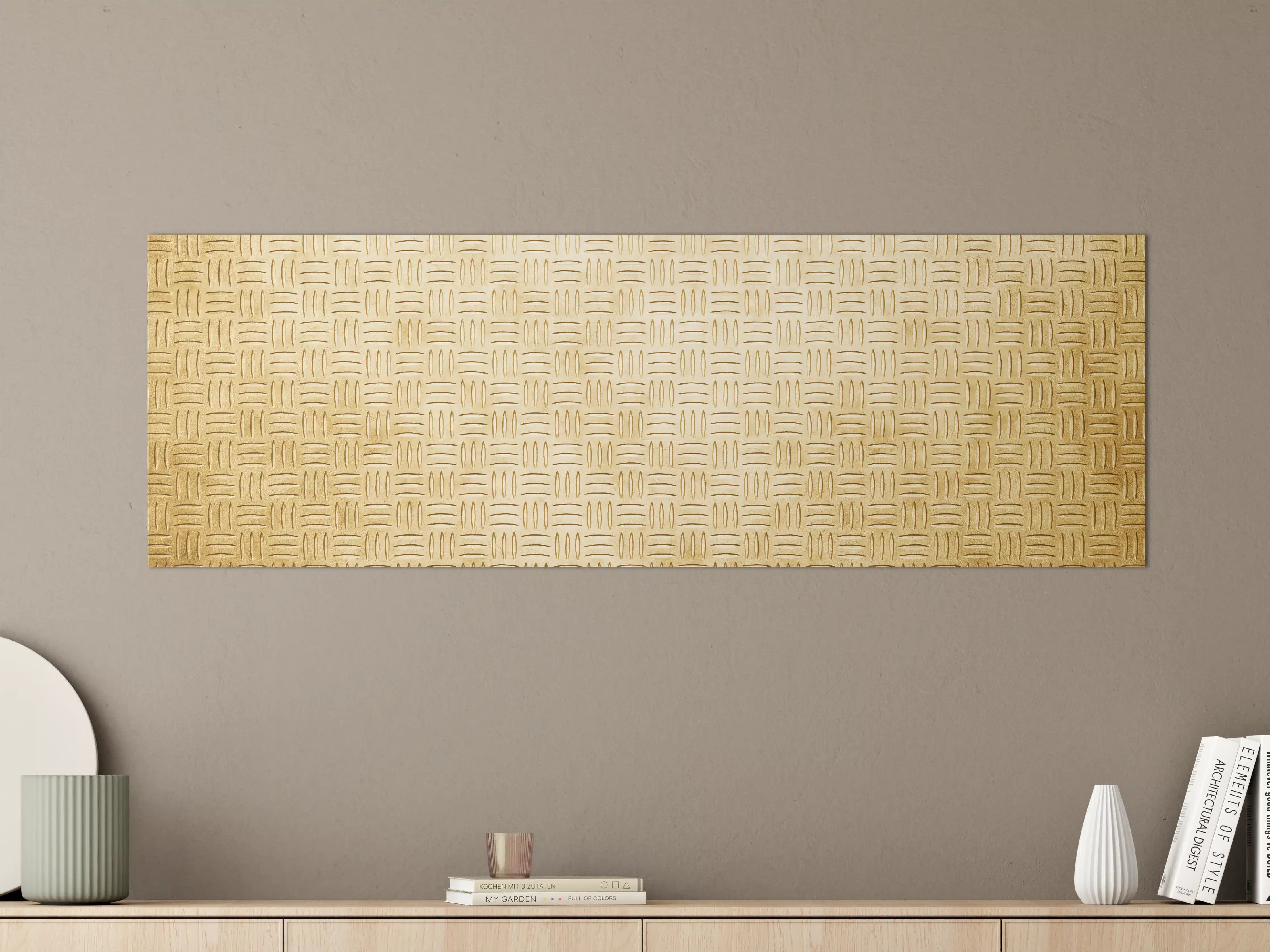 Große Wandbilder - Elegante Holzmaserung in warmem Ton