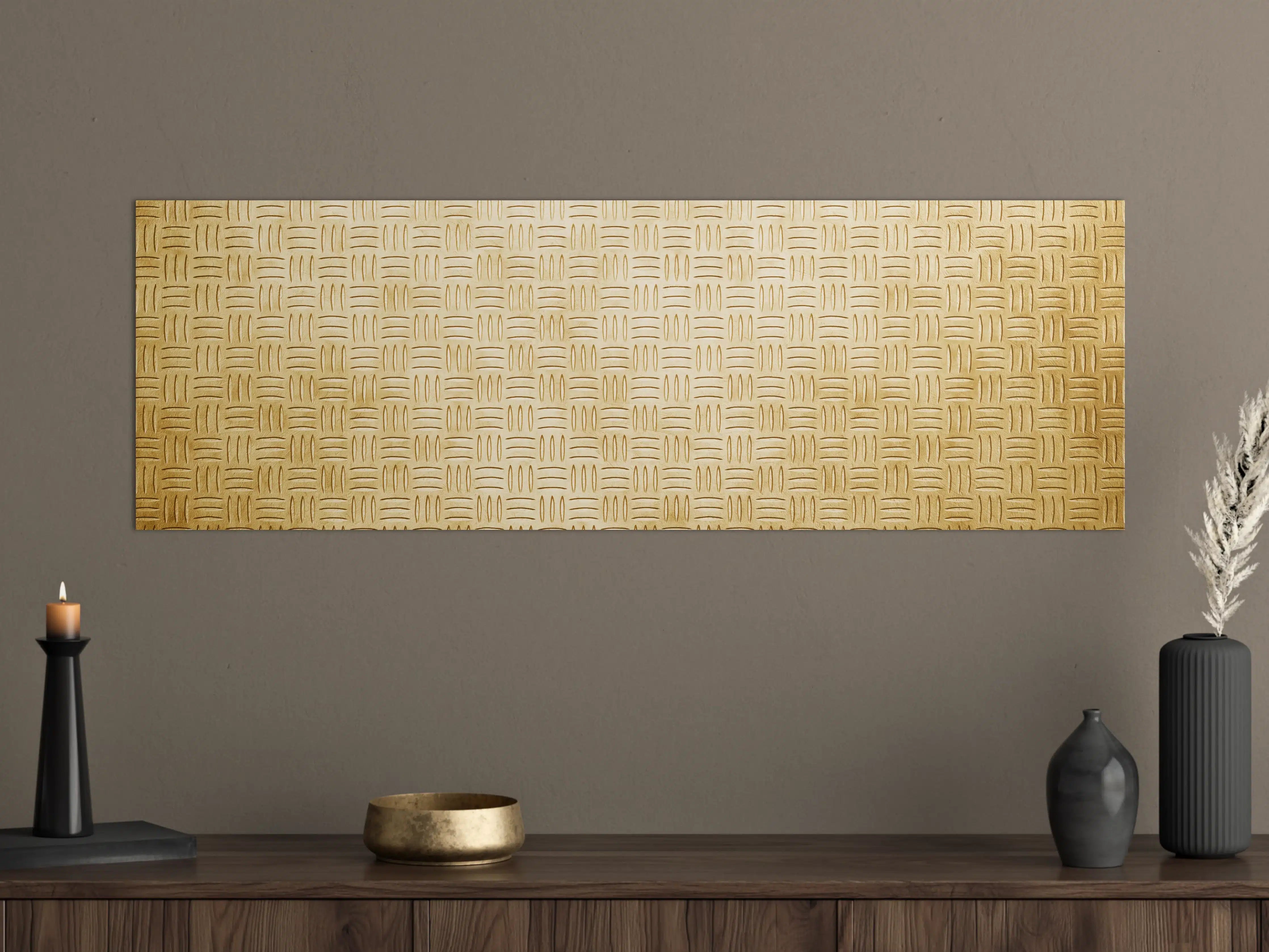 Große Wandbilder - Elegante Holzmaserung in warmem Ton