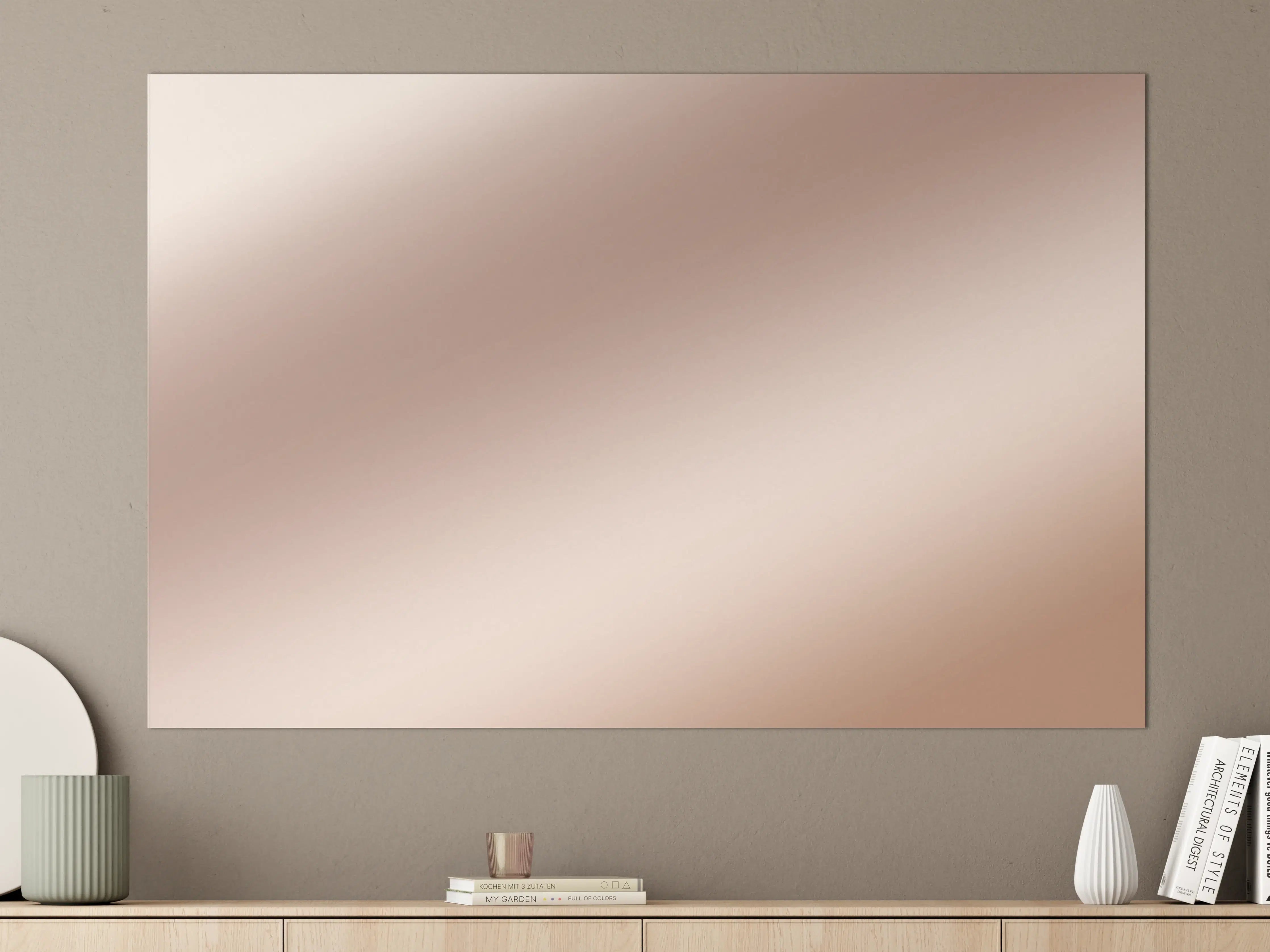 Große Wandbilder - Elegante Metallic-Bronze Wand