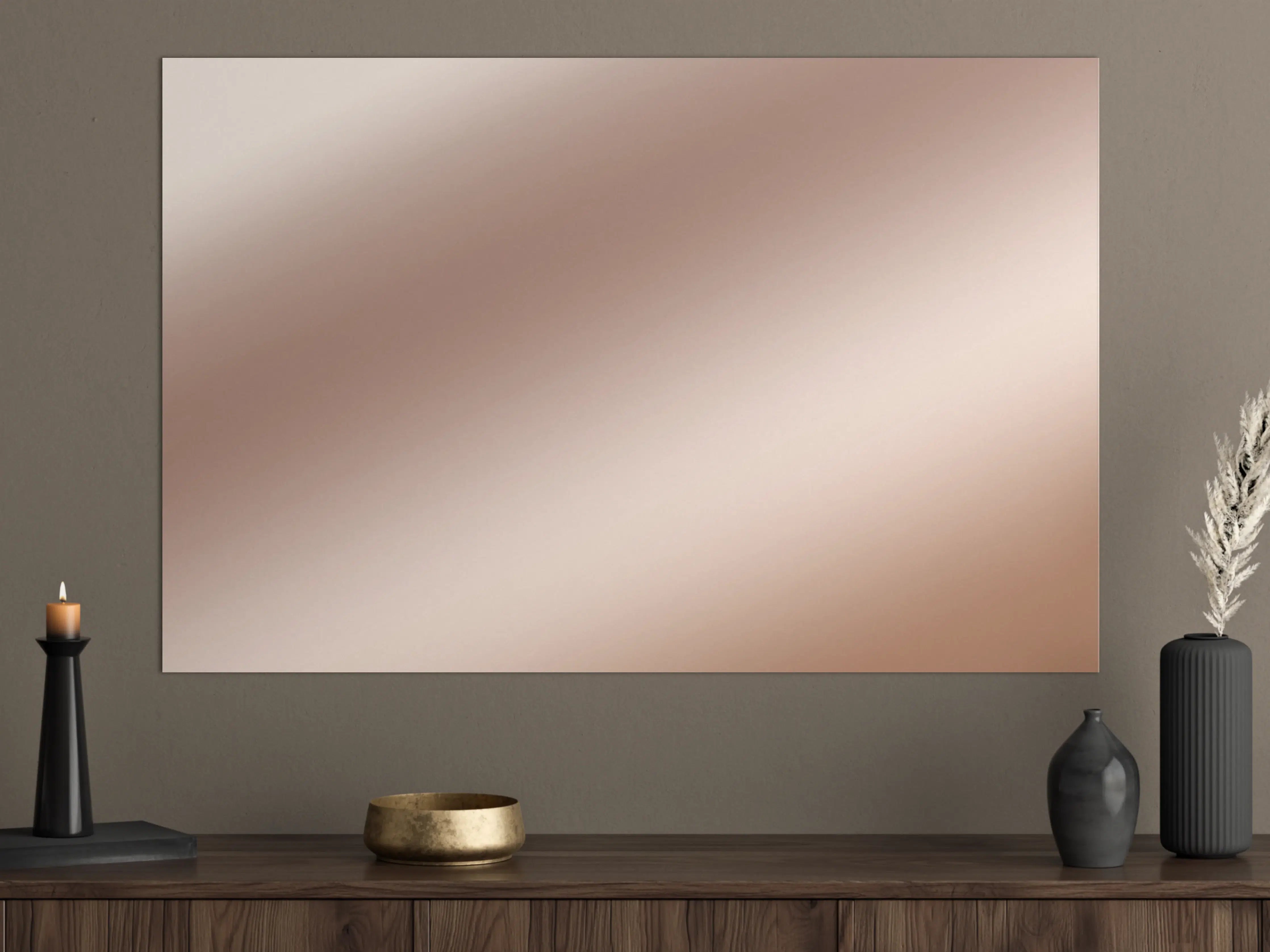 Große Wandbilder - Elegante Metallic-Bronze Wand