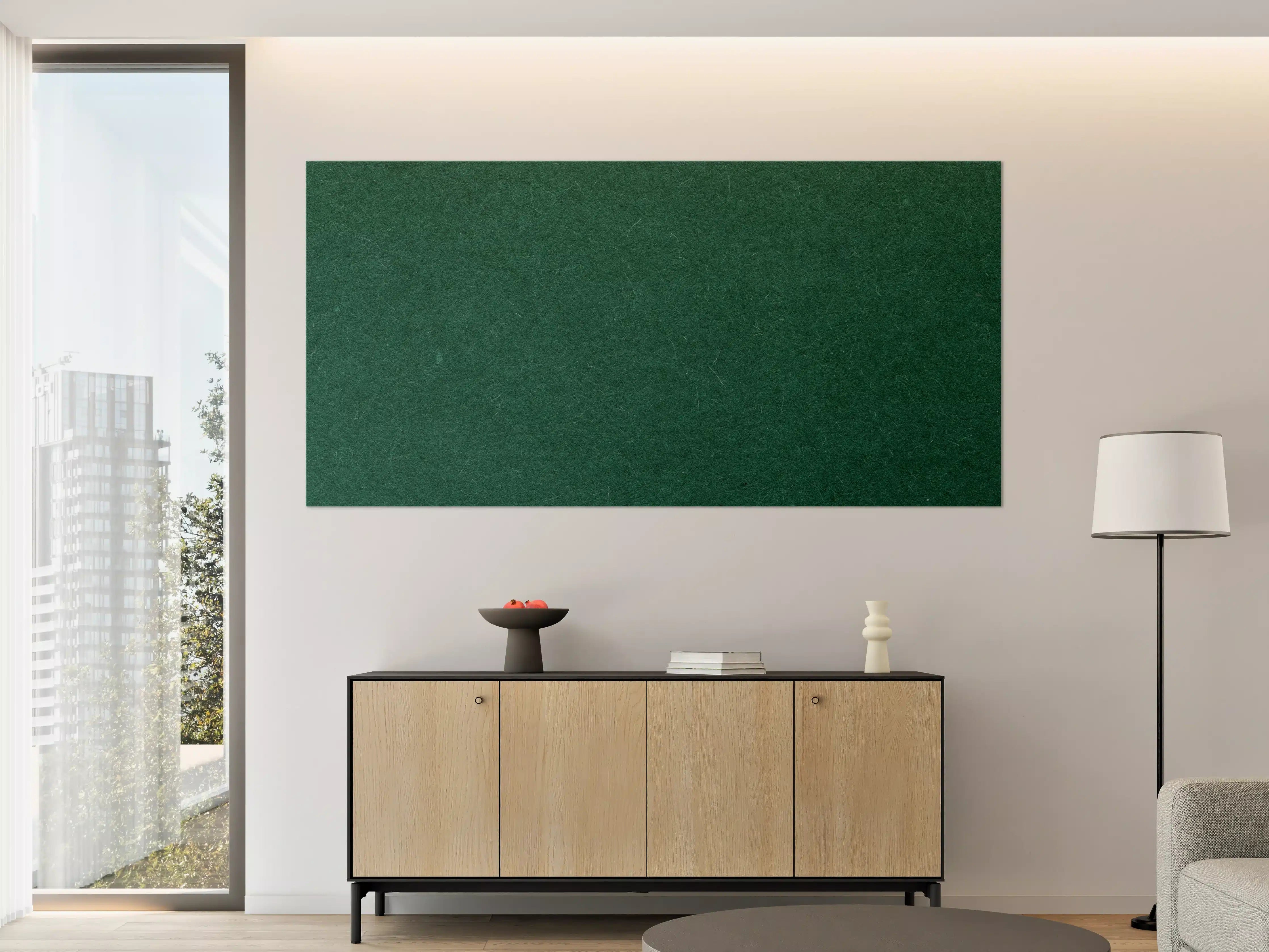 Große Wandbilder - Elegante grüne Stofftextur