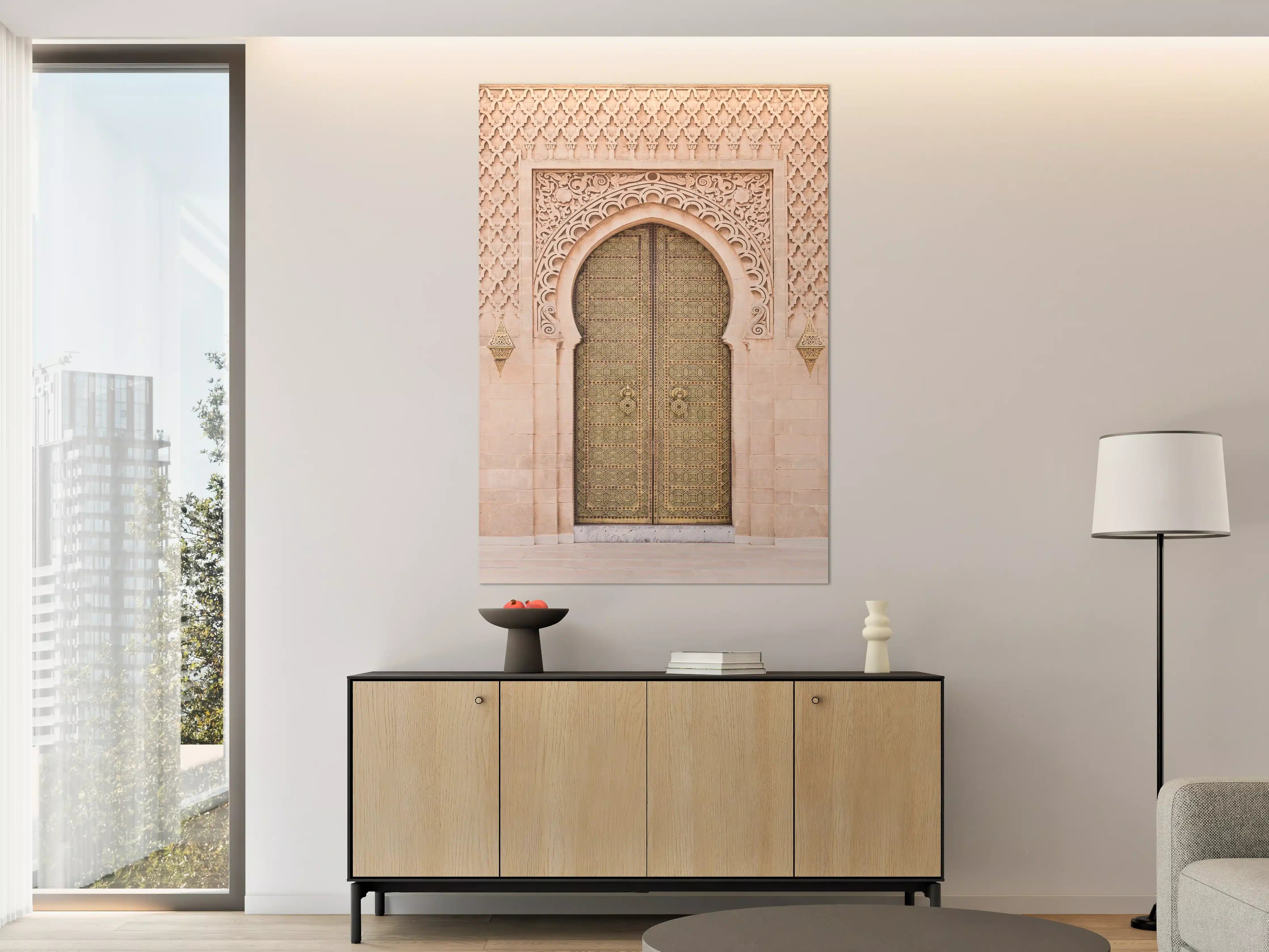 Große Wandbilder - Elegante marokkanische Tür mit kunstvoller Verzierung