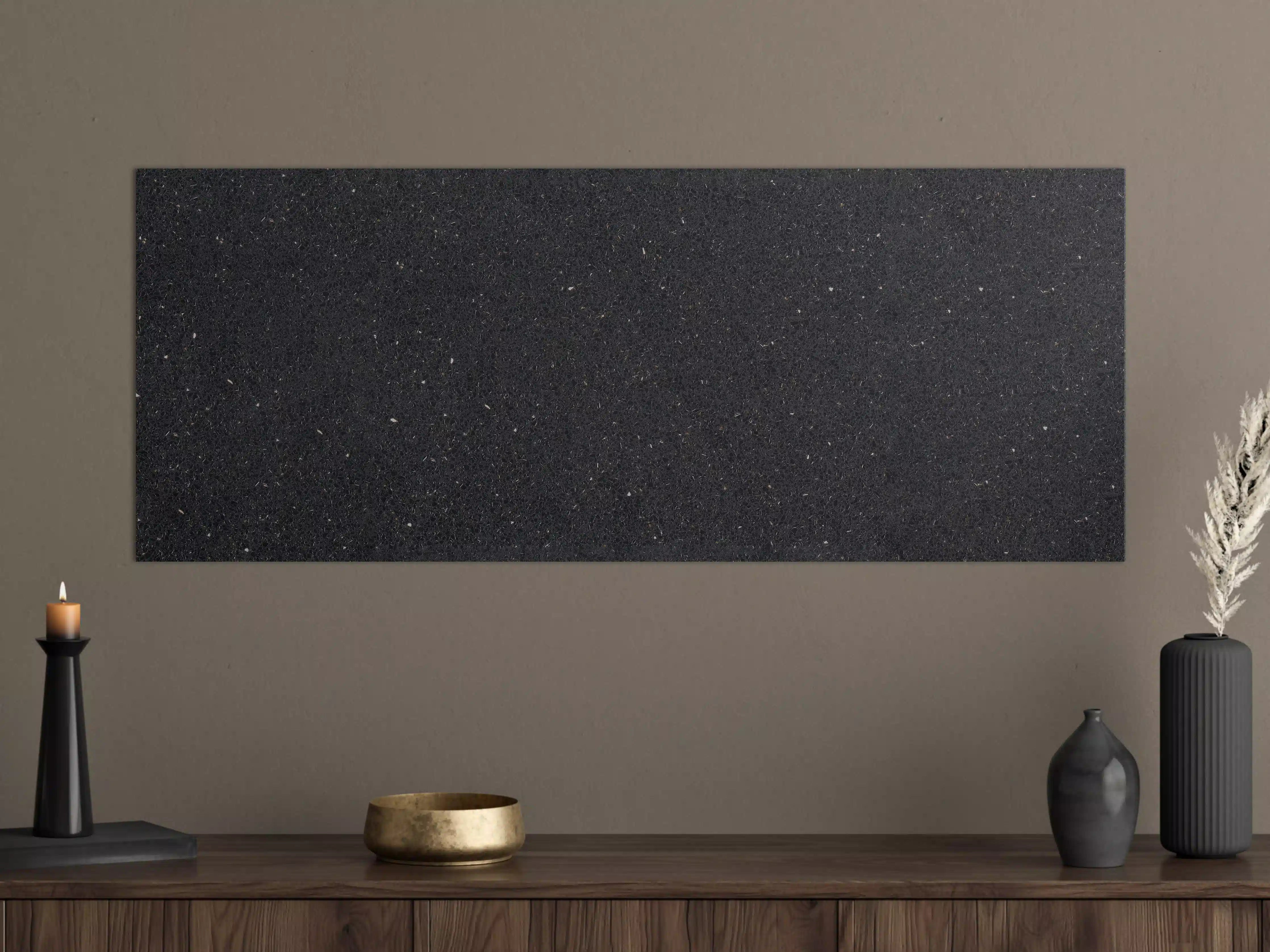 Große Wandbilder - Eleganter Schwarz-Granit-Hintergrund