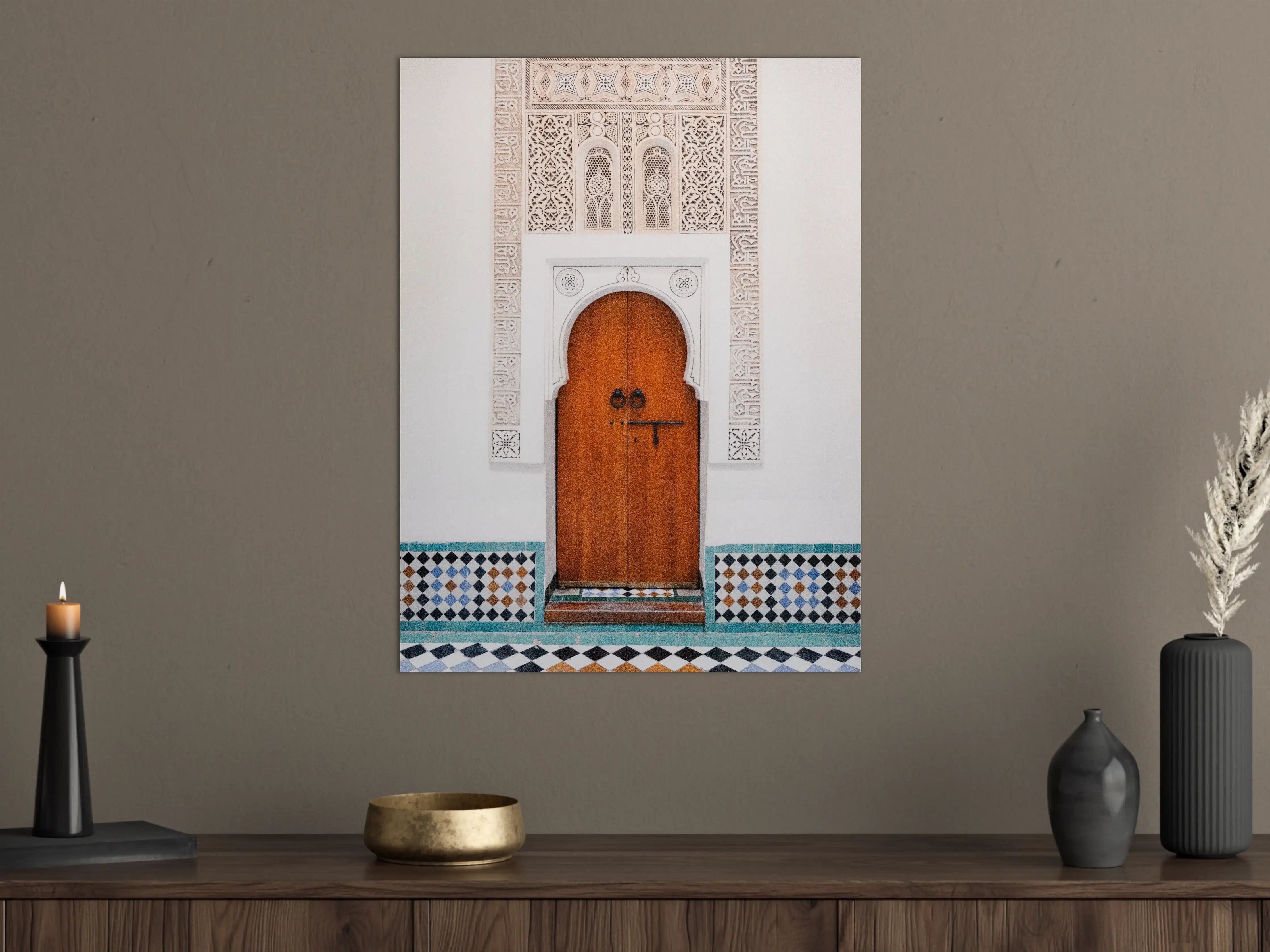 Große Wandbilder - Eleganter Tor mit marokkanischem Stil