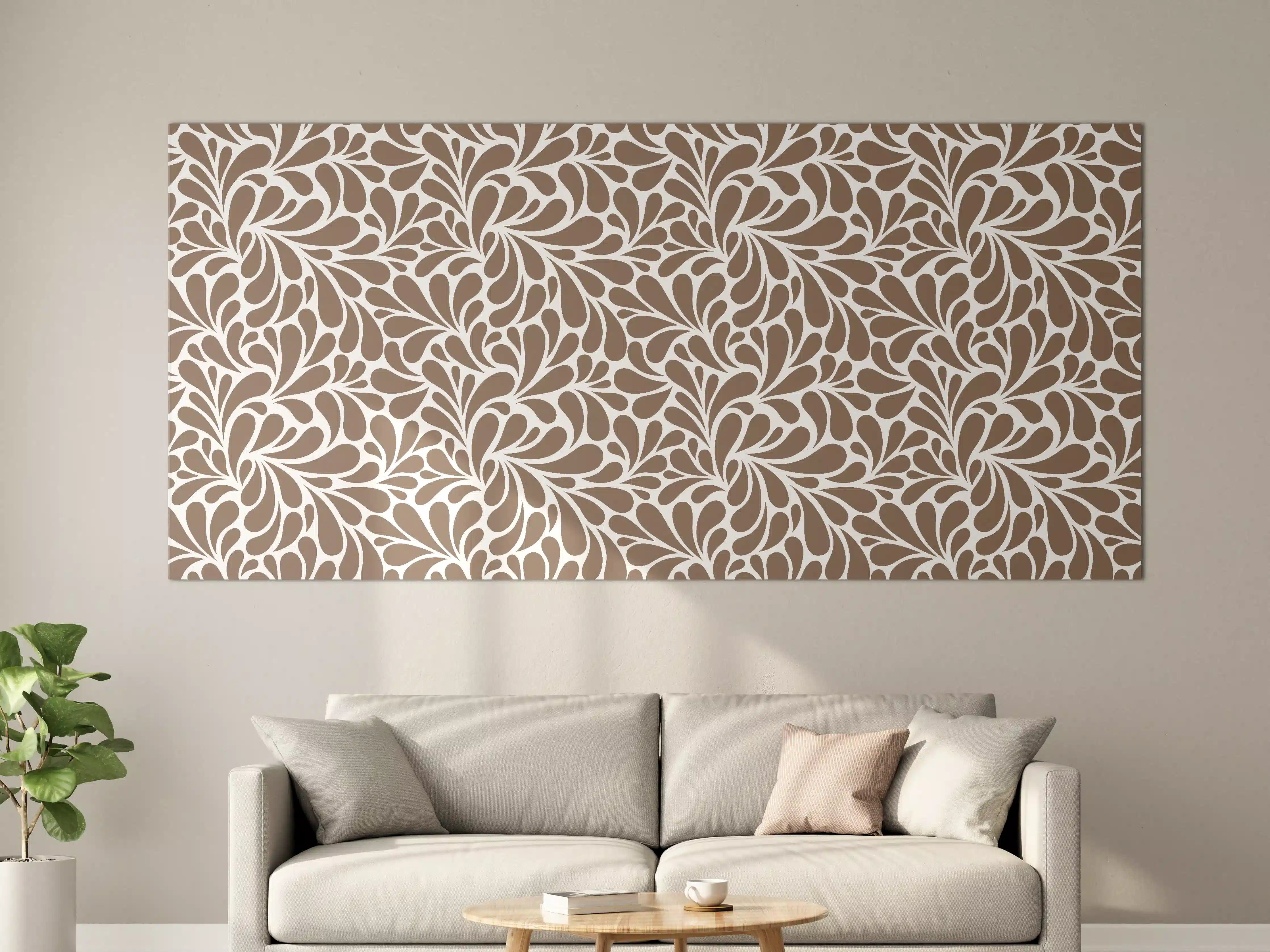 Große Wandbilder - Elegantes Braun-Beige Muster