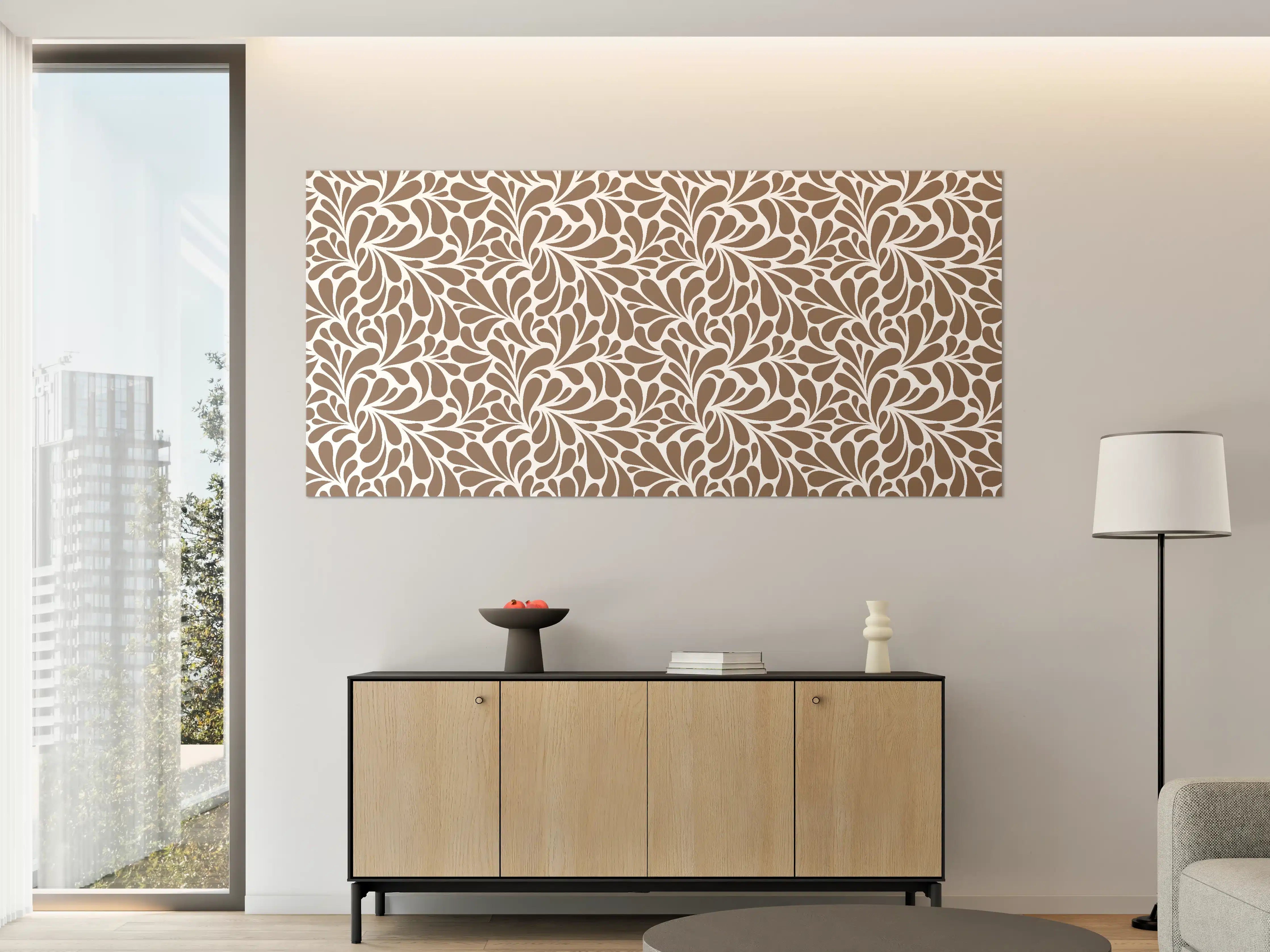 Große Wandbilder - Elegantes Braun-Beige Muster