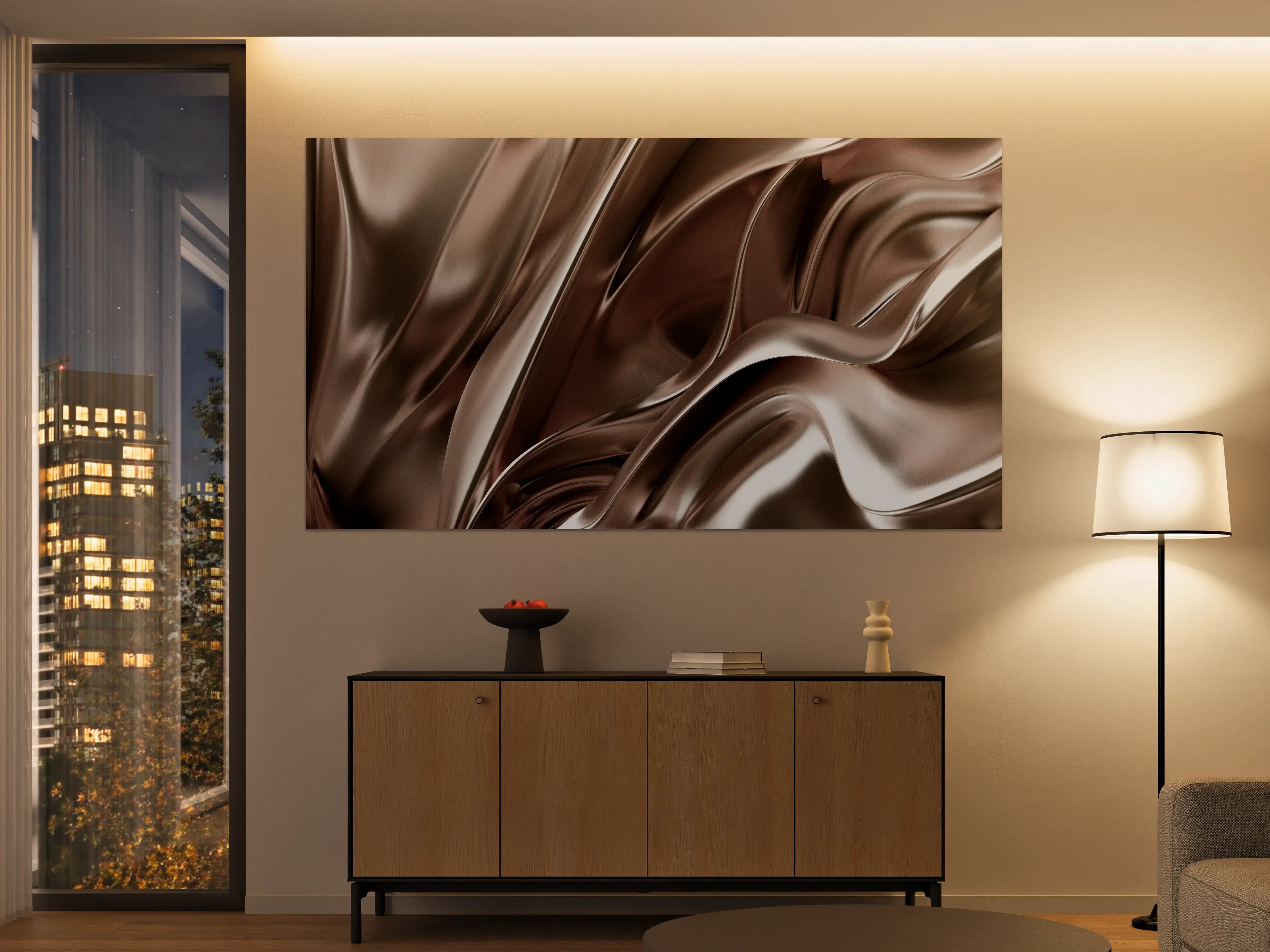 Große Wandbilder - Elegantes Metall-Design mit Satin-Finish