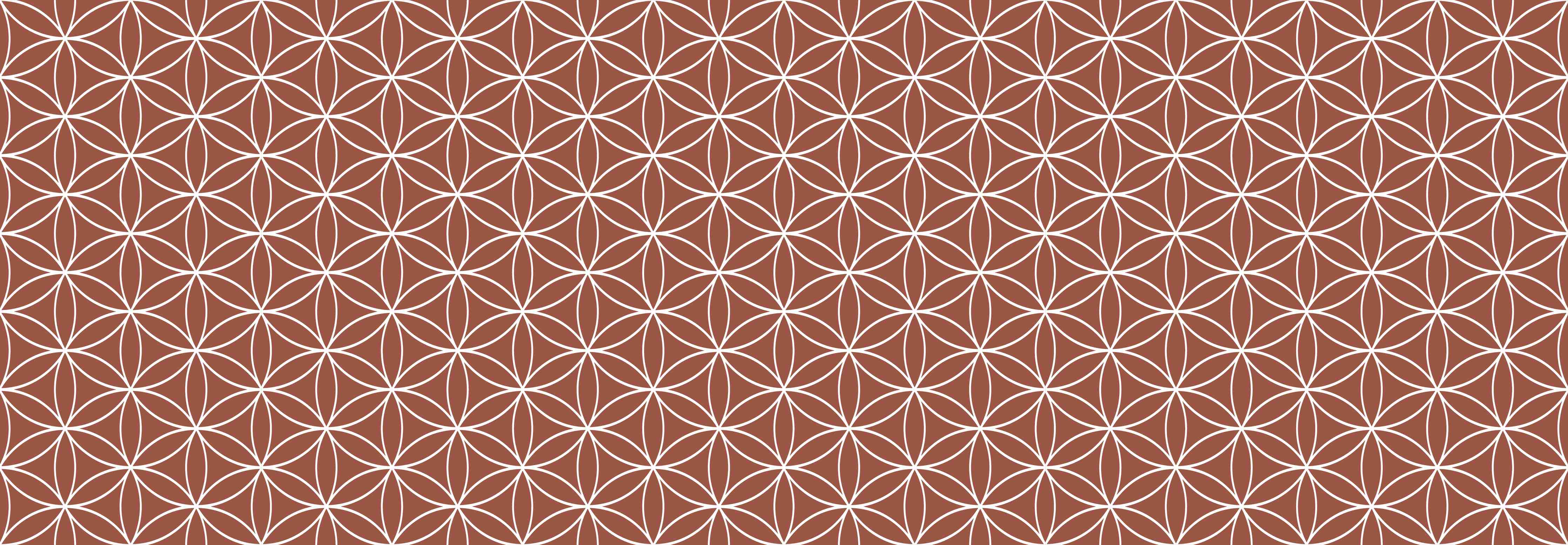 Große Wandbilder-Elegantes geometrisches Muster in Terrakotta-Tönen
