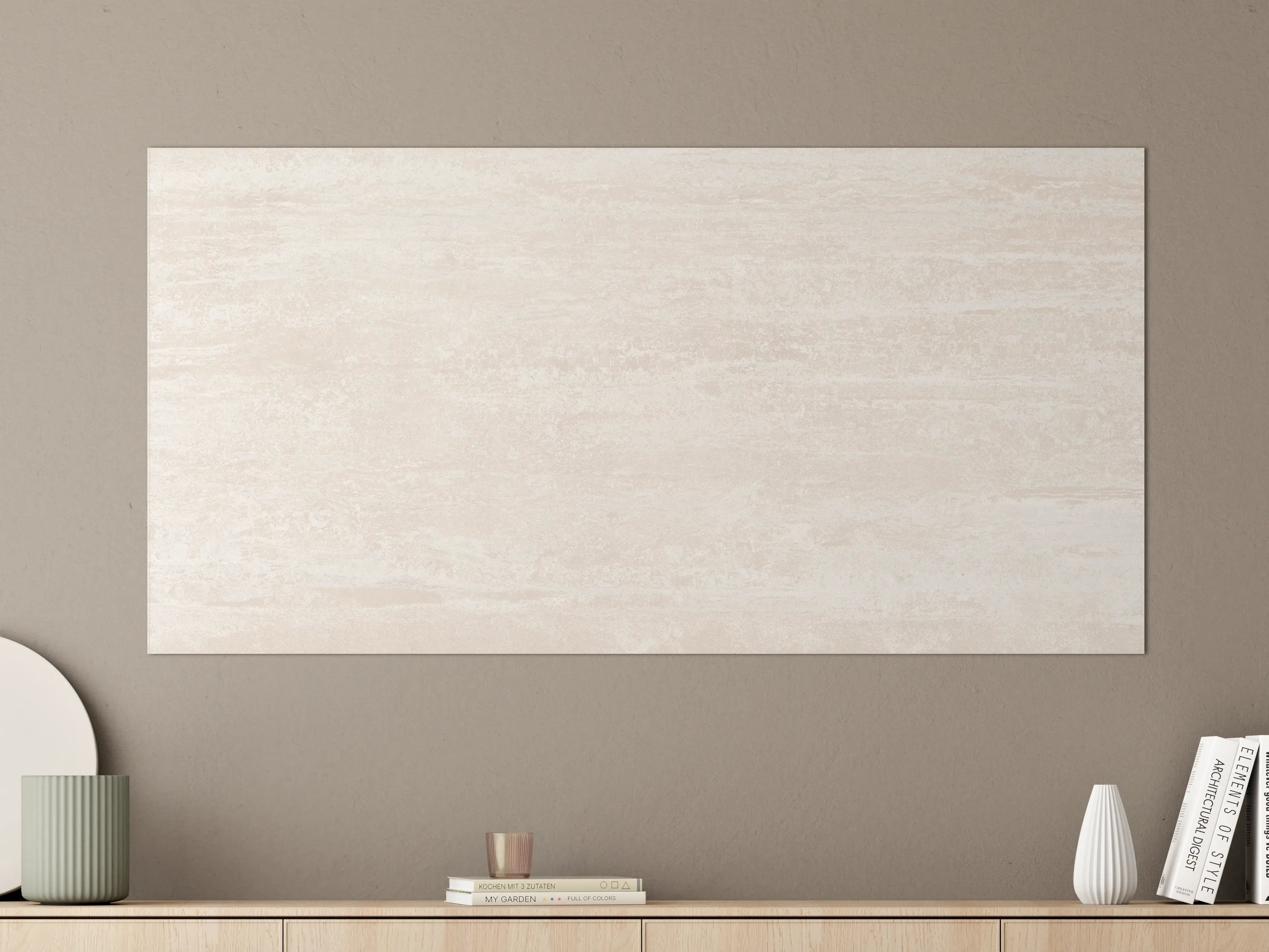 Große Wandbilder - Elfenbein beige Marmor