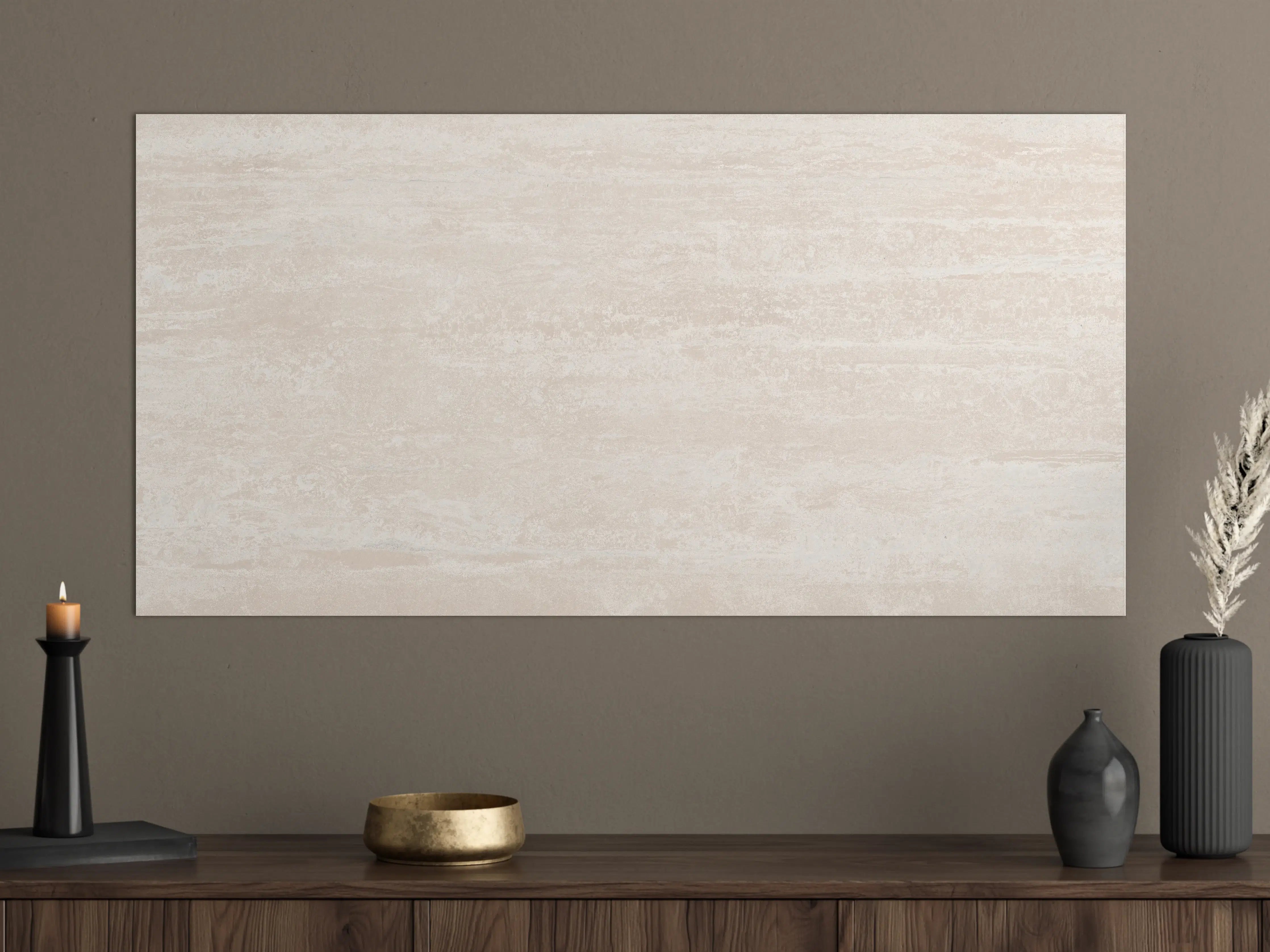 Große Wandbilder - Elfenbein beige Marmor