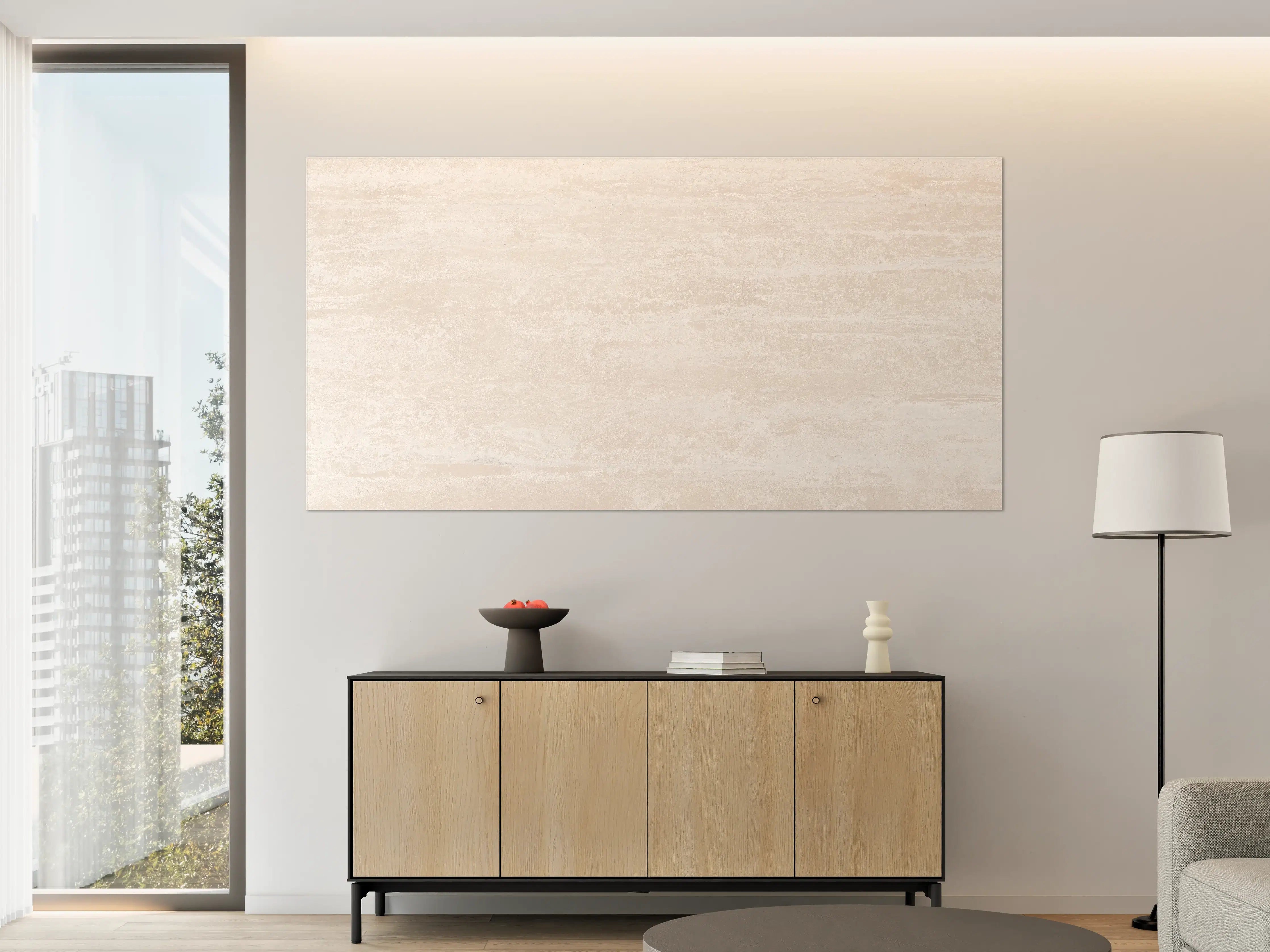 Große Wandbilder - Elfenbein beige Marmor