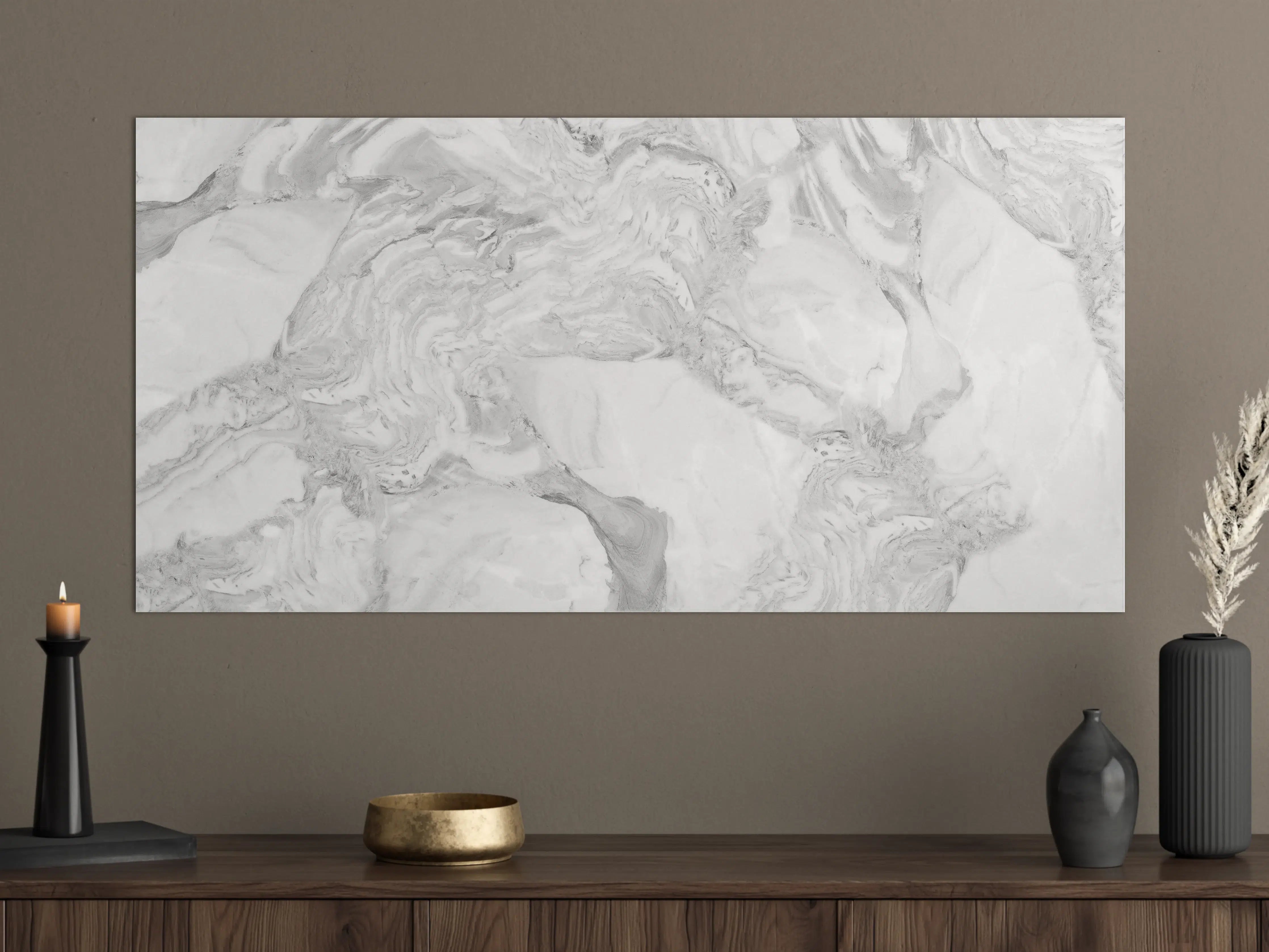 Große Wandbilder - Elfenbein italienischer Marmor