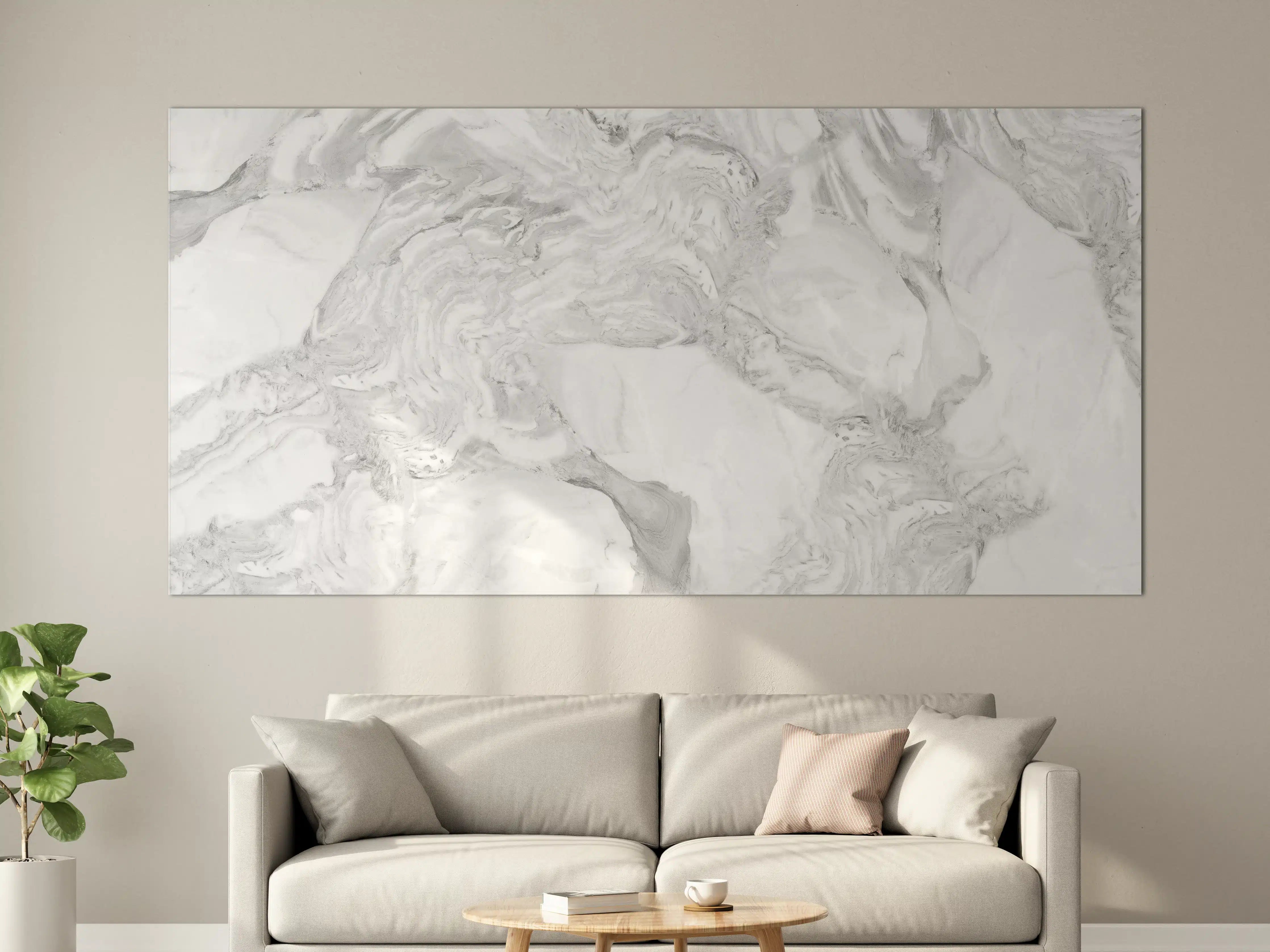 Große Wandbilder - Elfenbein italienischer Marmor