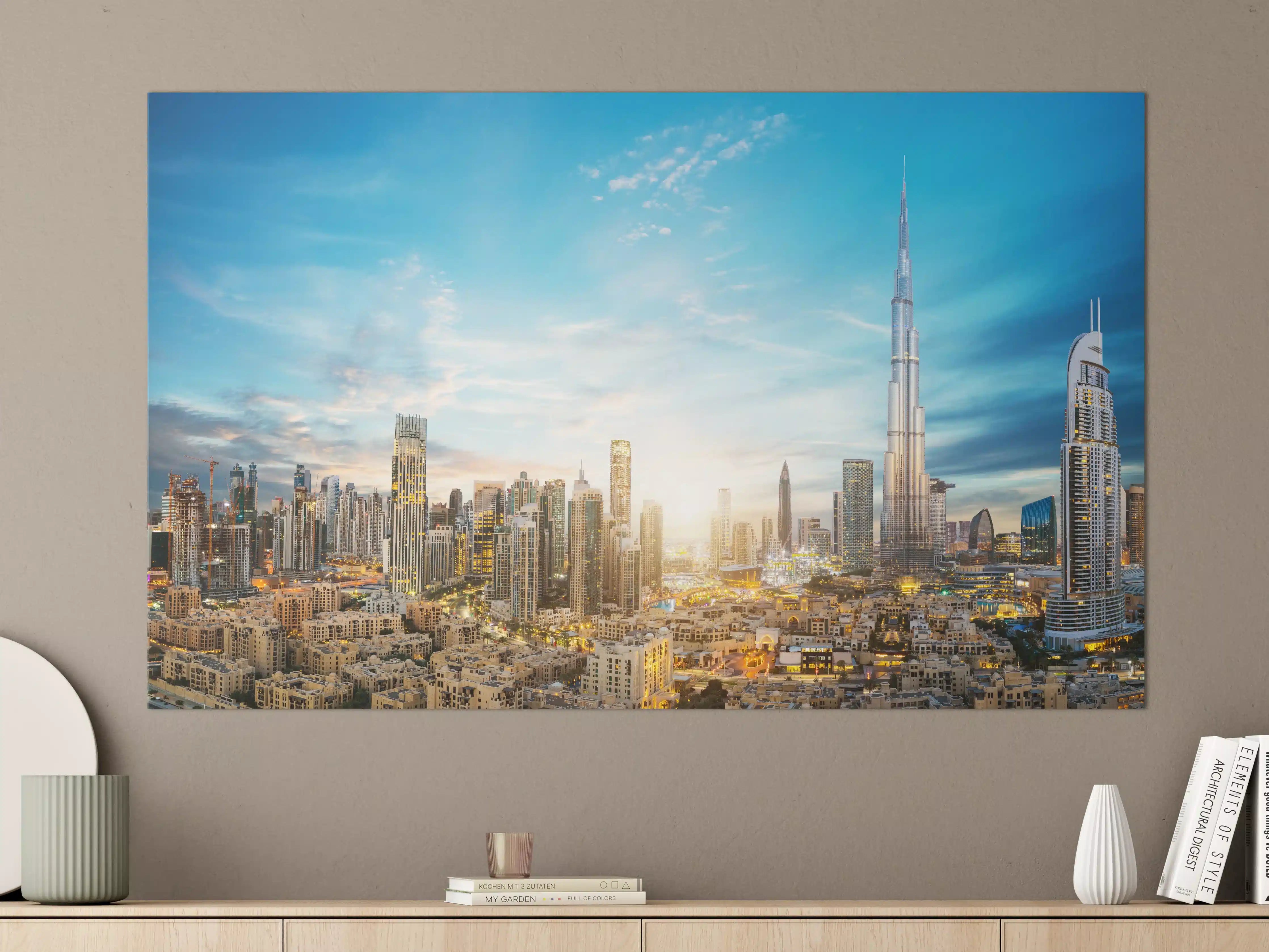 Große Wandbilder - Erstaunlicher Panoramablick auf Dubai