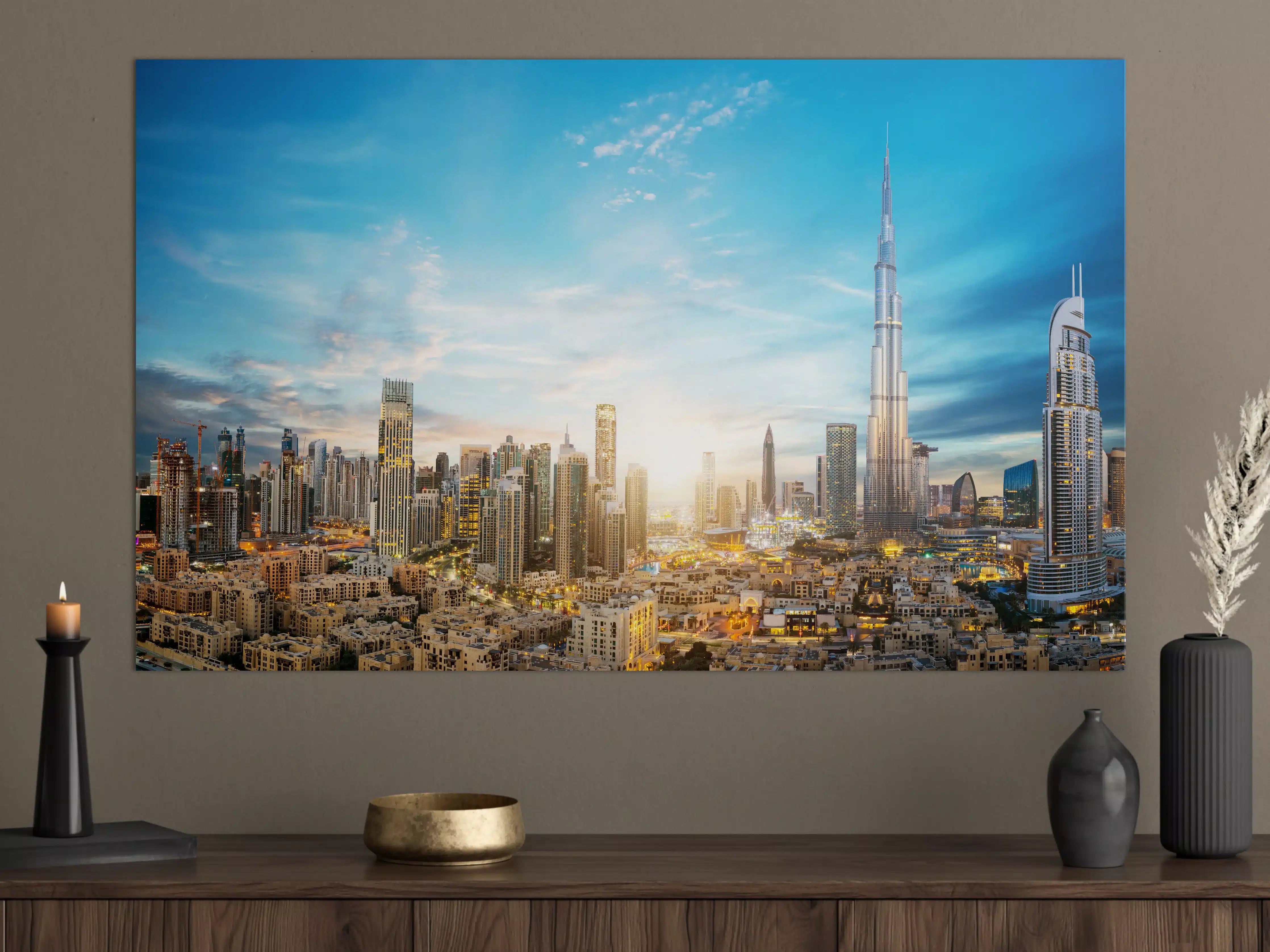 Große Wandbilder - Erstaunlicher Panoramablick auf Dubai