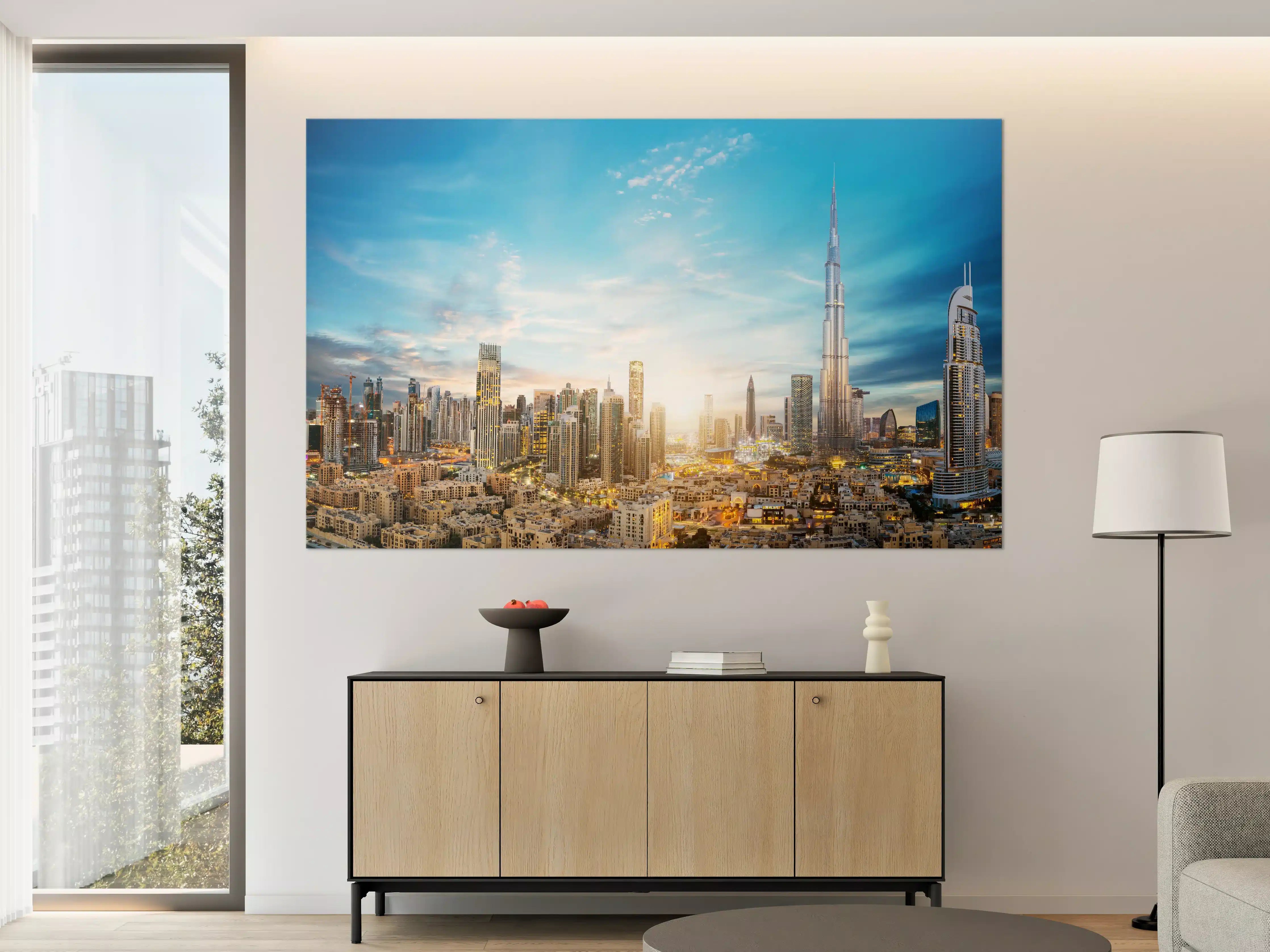 Große Wandbilder - Erstaunlicher Panoramablick auf Dubai