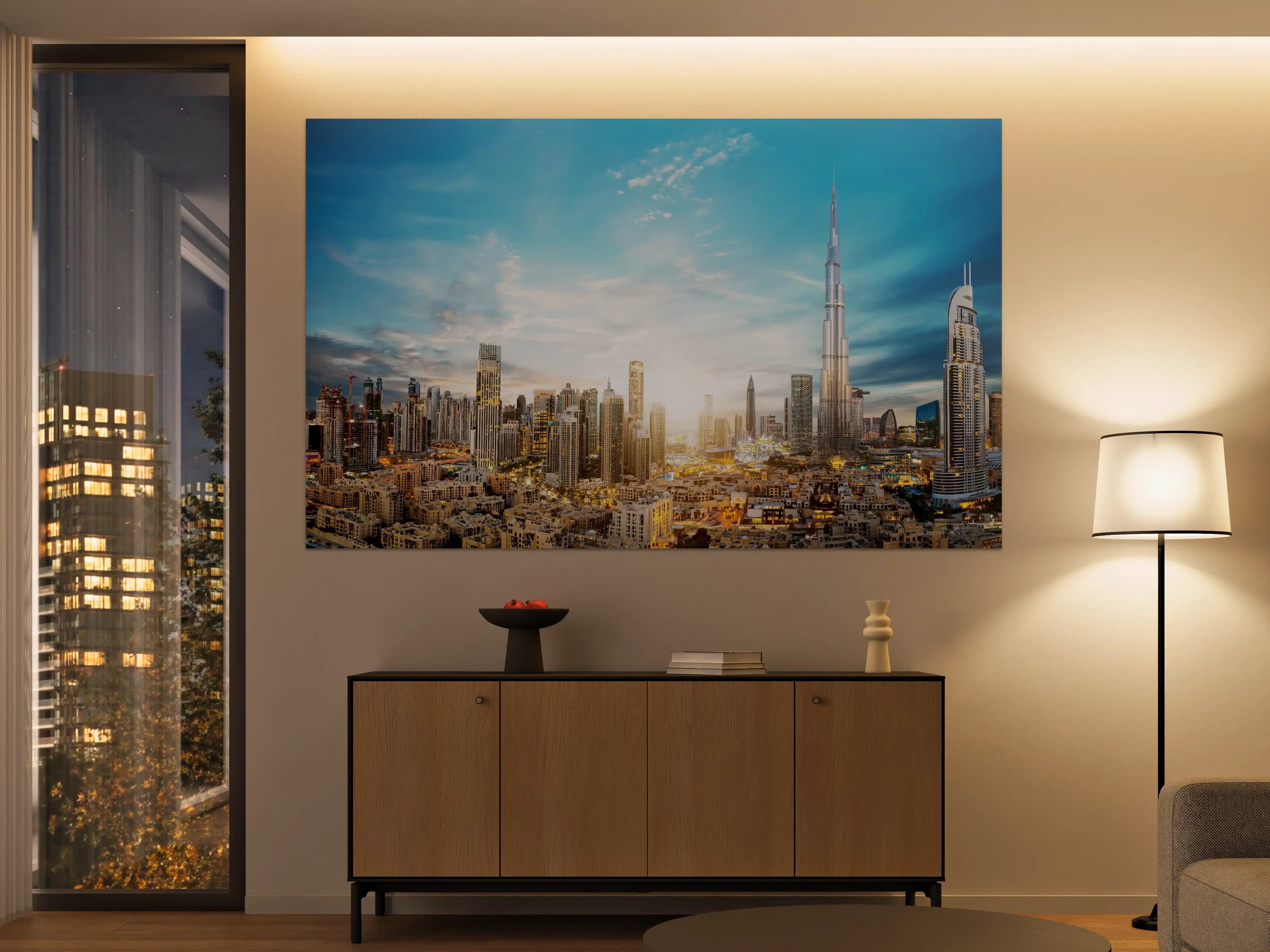 Große Wandbilder - Erstaunlicher Panoramablick auf Dubai