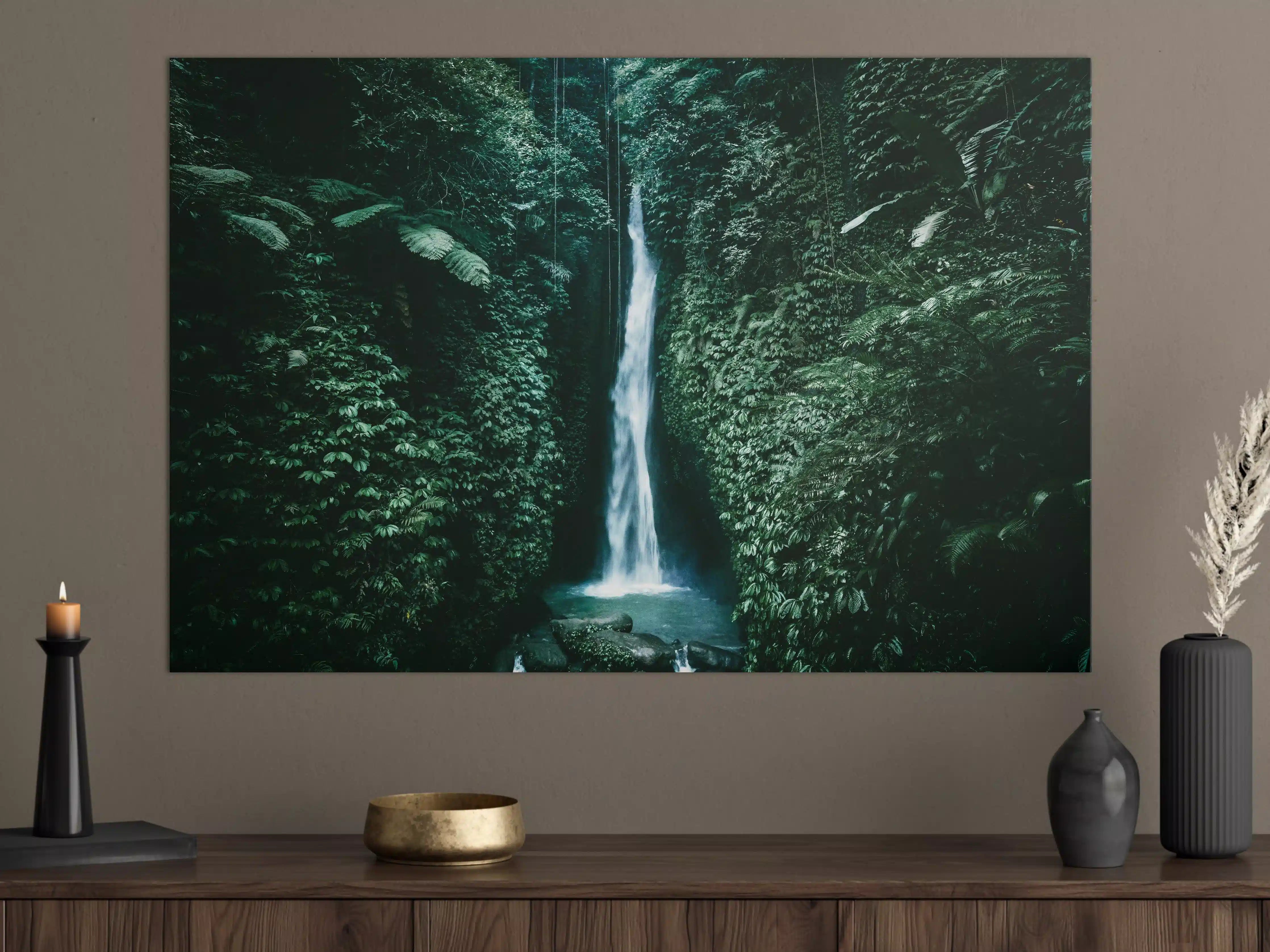 Große Wandbilder - Erstaunlicher Wasserfall auf Bali