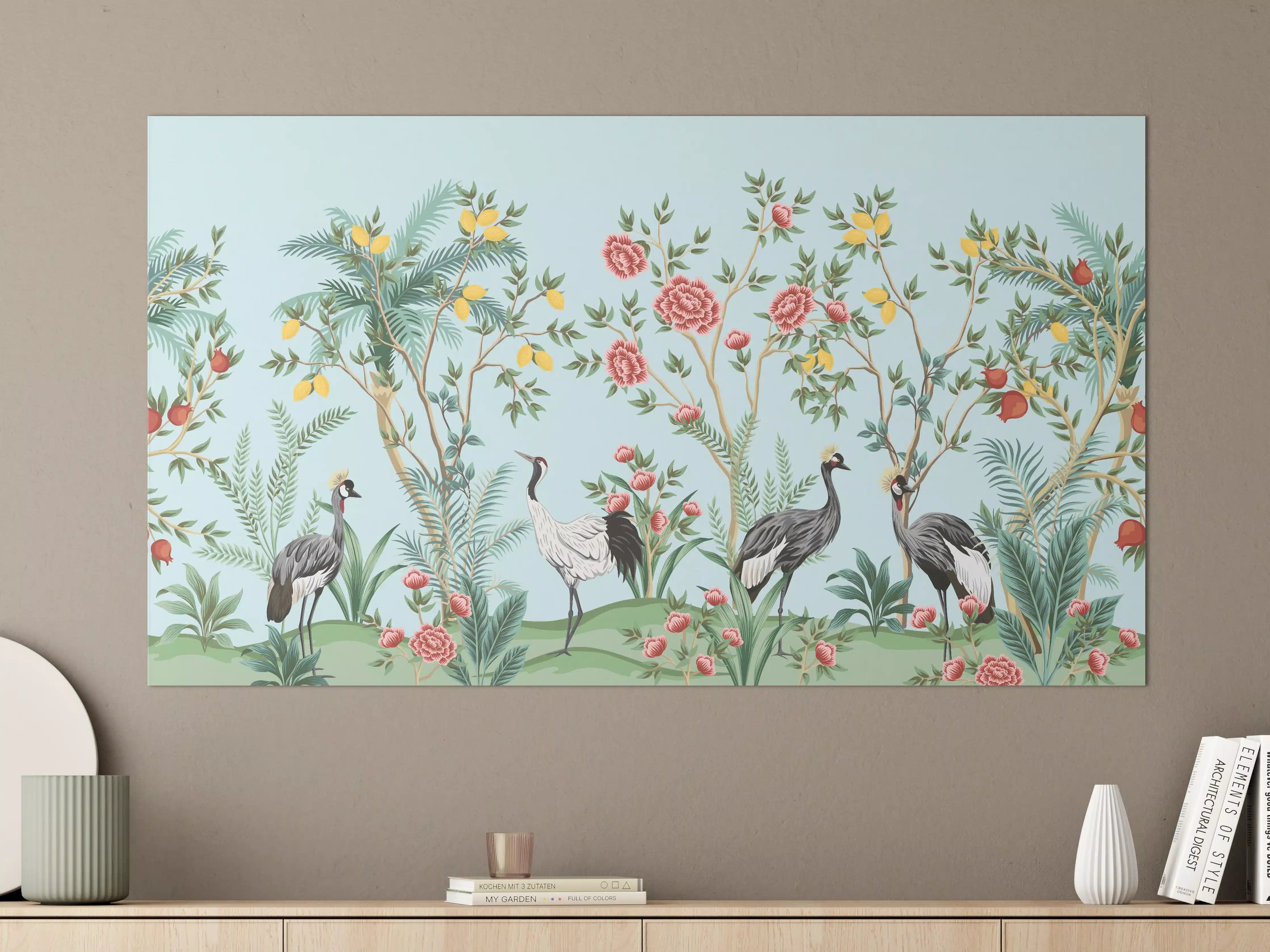 Große Wandbilder - Exotische Vogel-Tapete