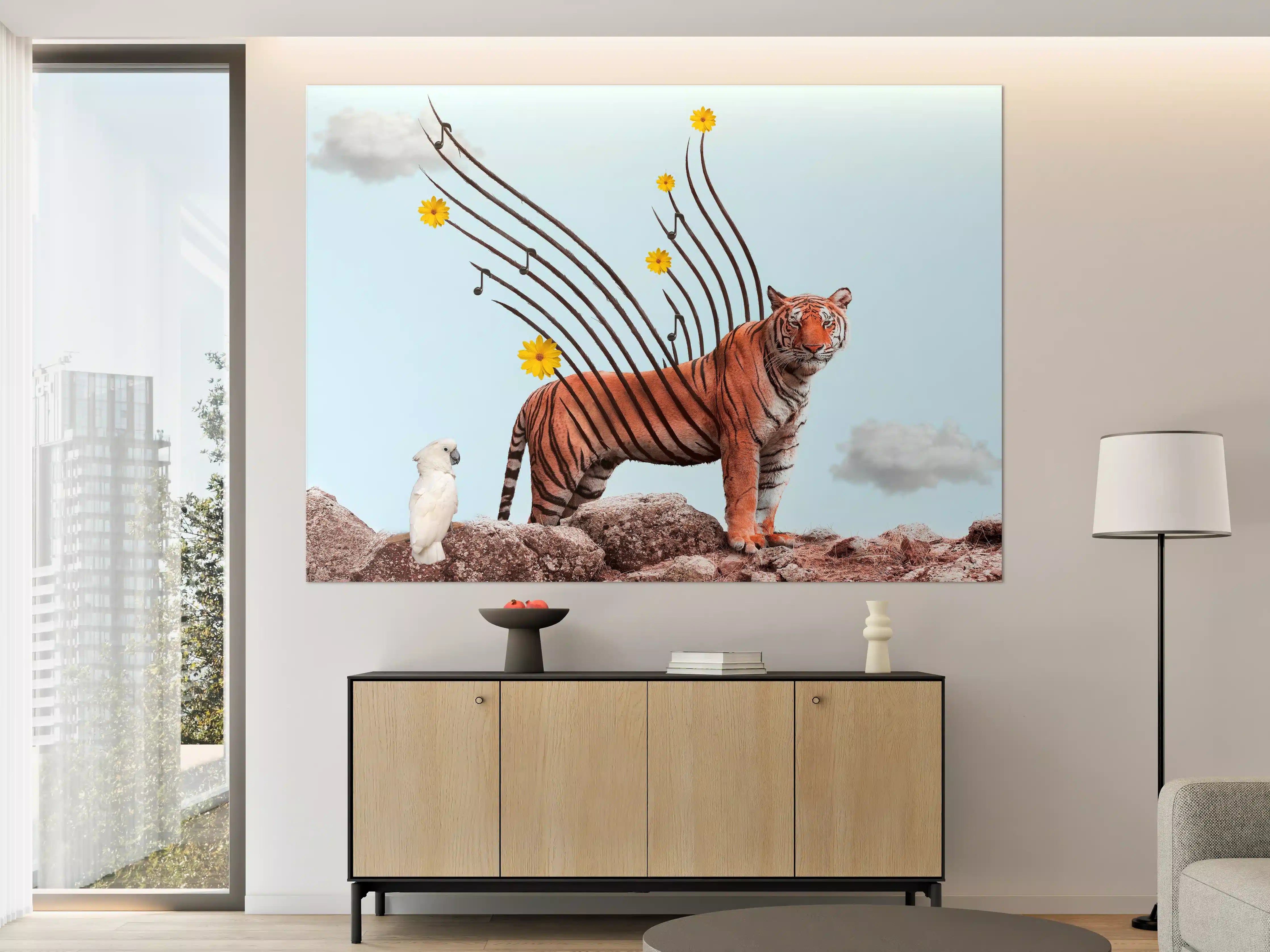 Große Wandbilder - Exotischer Tiger - Grafik