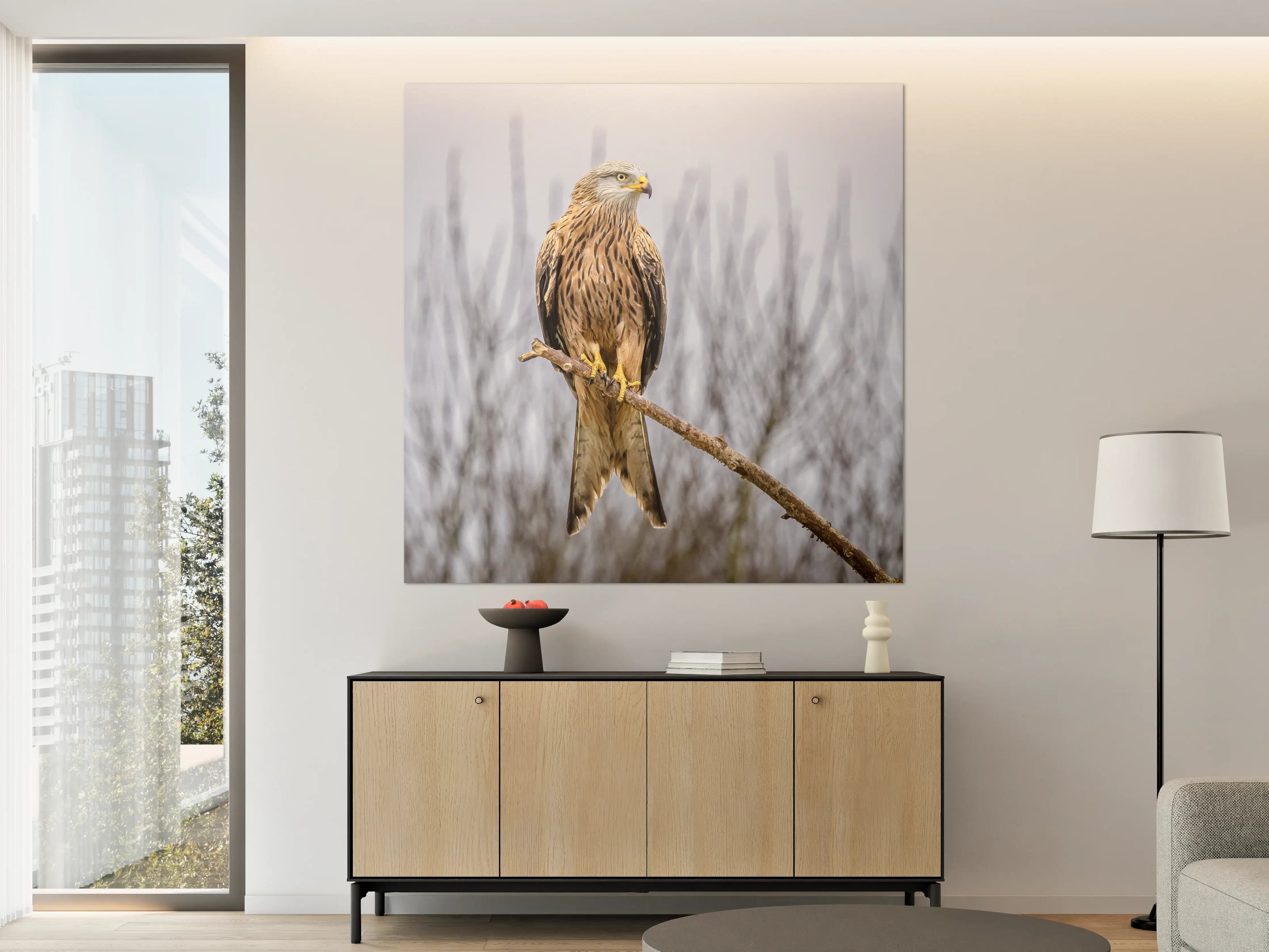 Große Wandbilder - Falkenportrait in natürlicher Umgebung