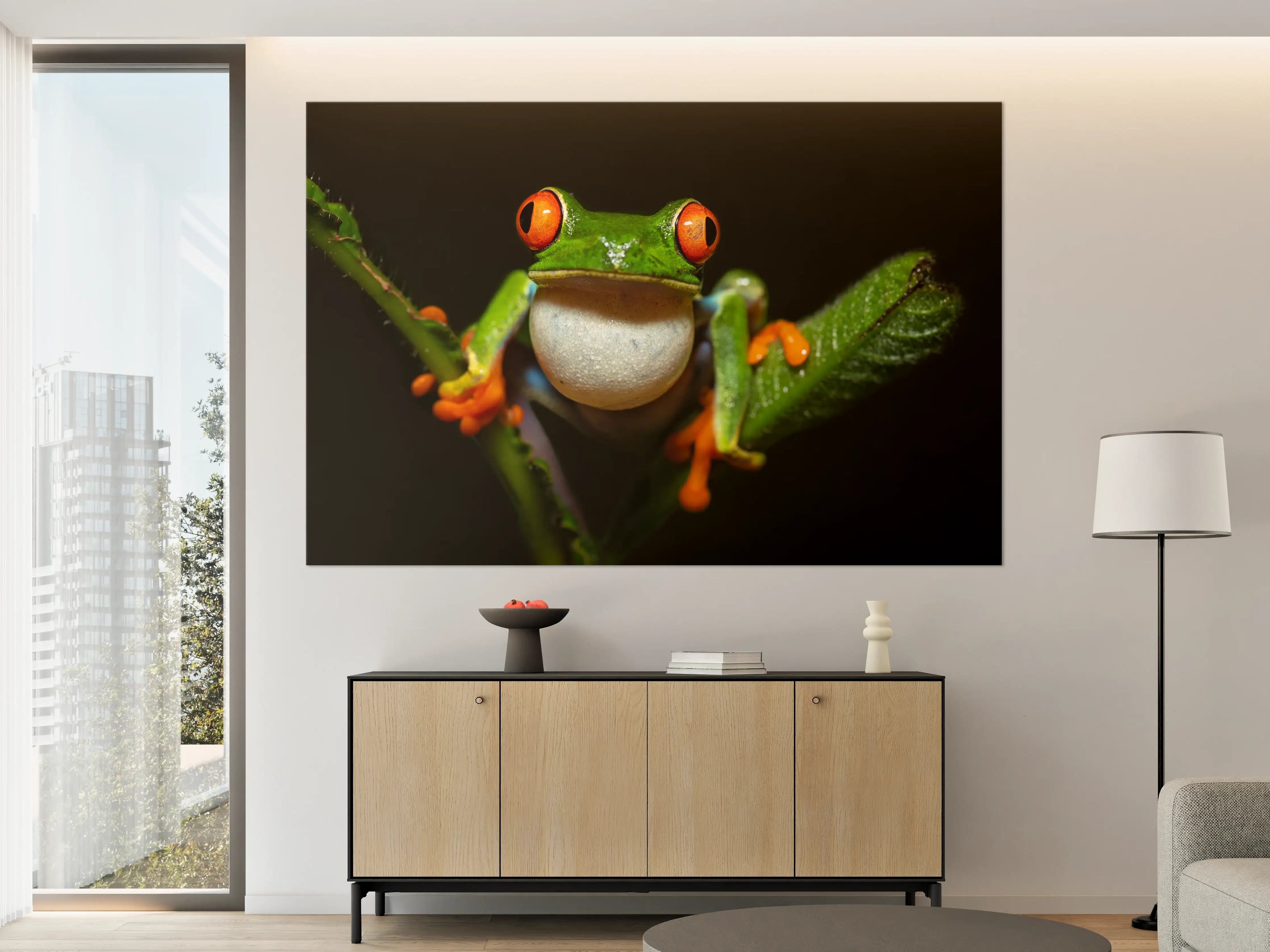 Große Wandbilder - Farbenfroher Baumsteiger-Frosch