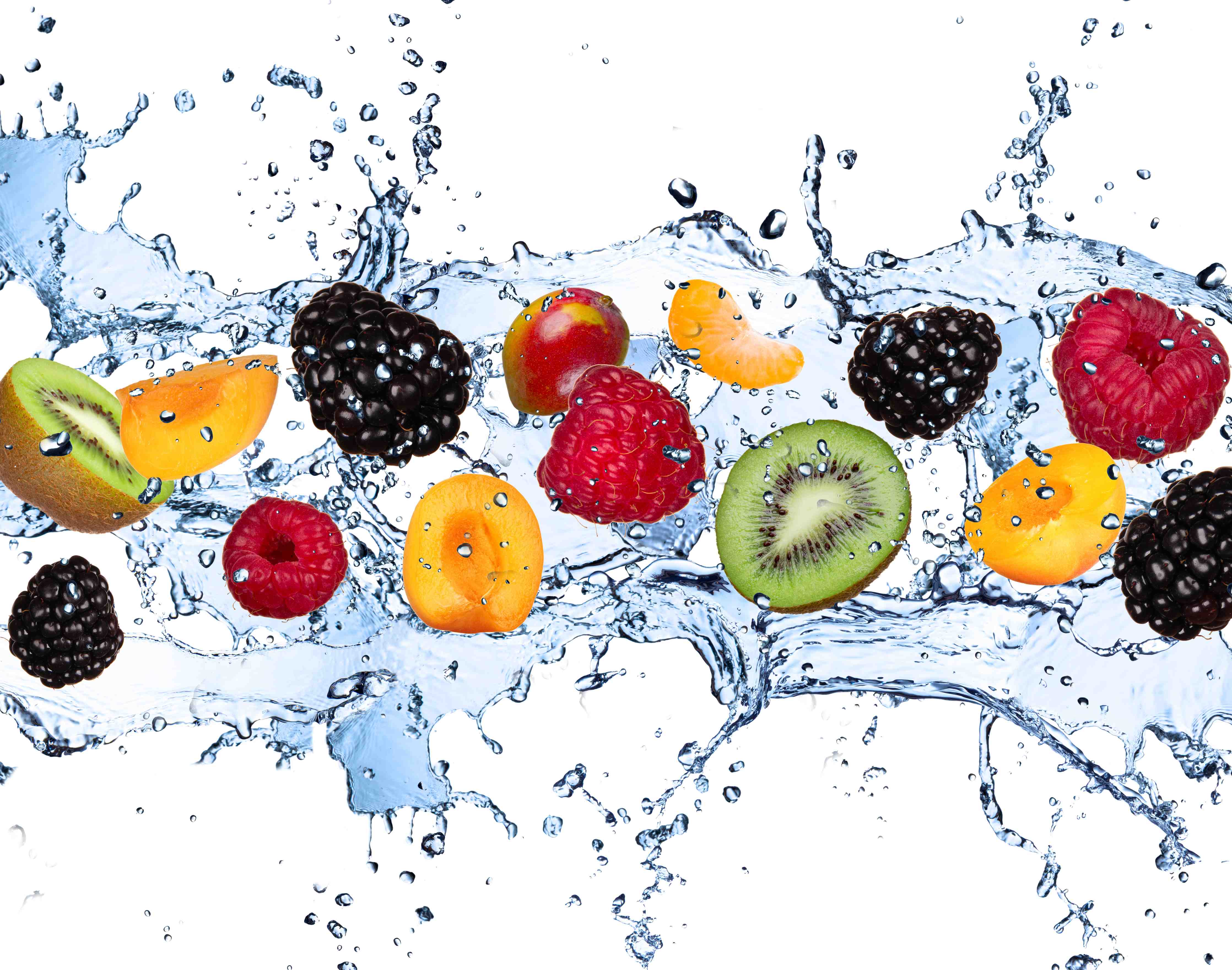 Große Wandbilder-Farbenfrohes Obst Splash
