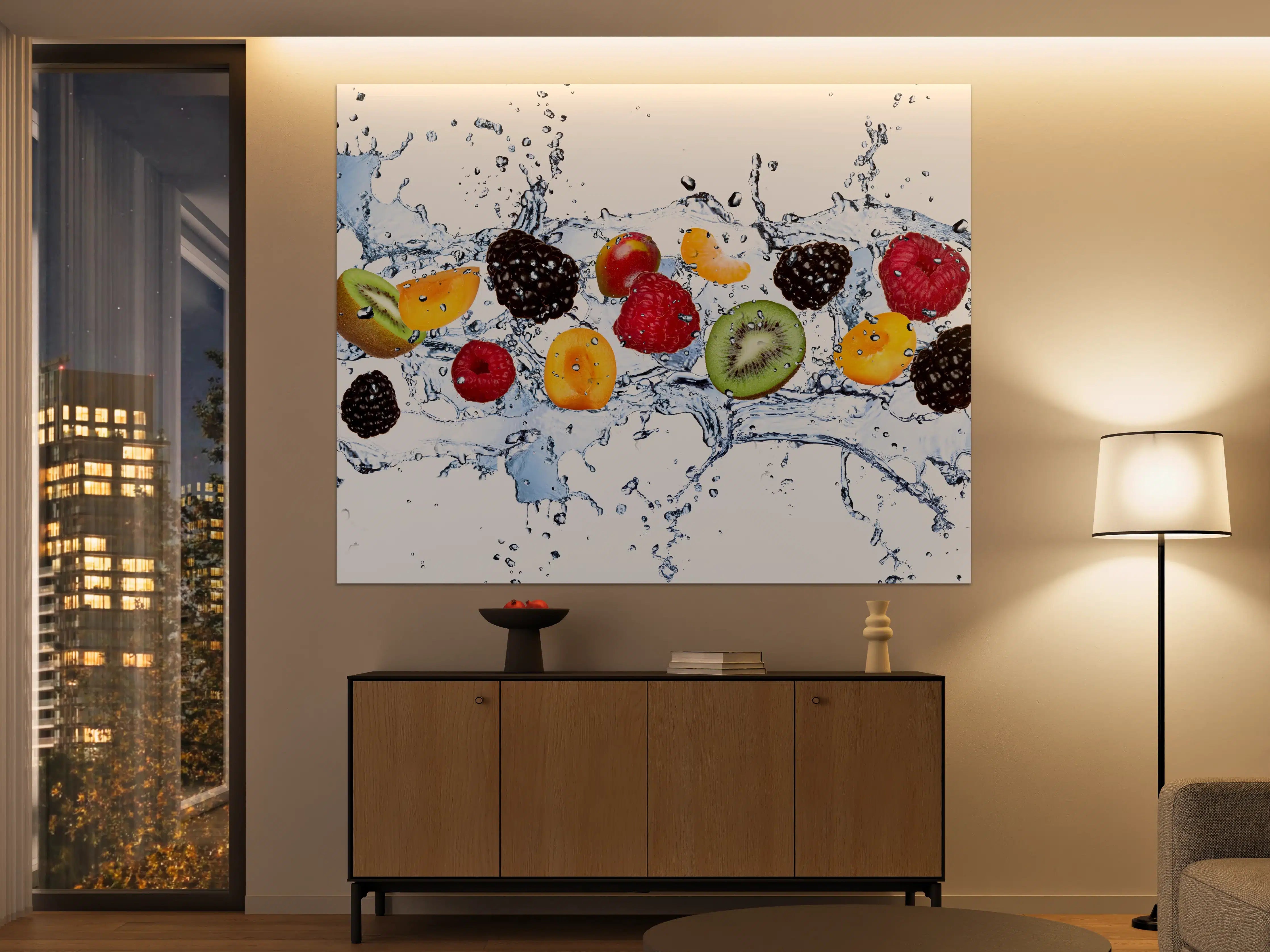 Große Wandbilder - Farbenfrohes Obst Splash